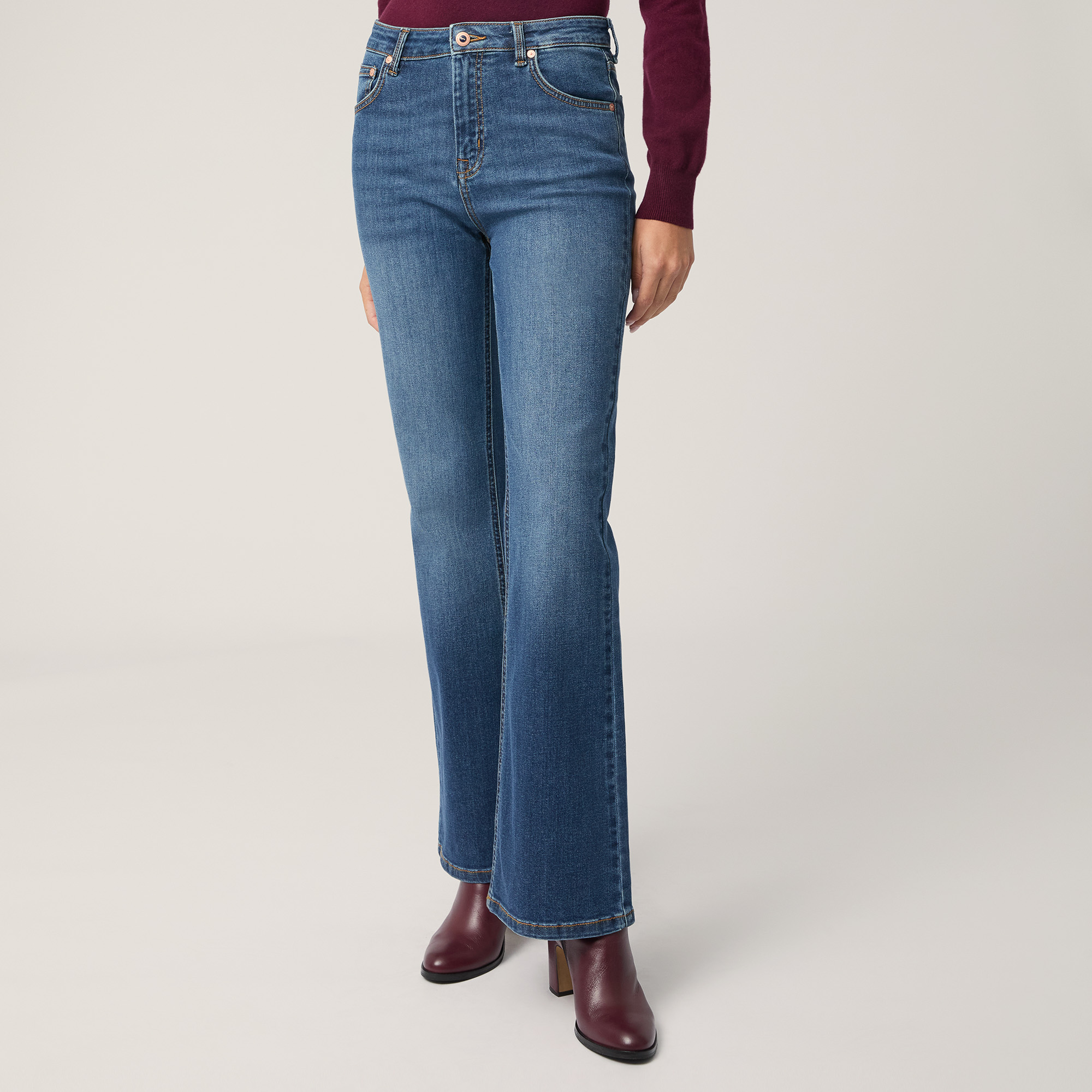 Pantaloni a vita alta jeans deals