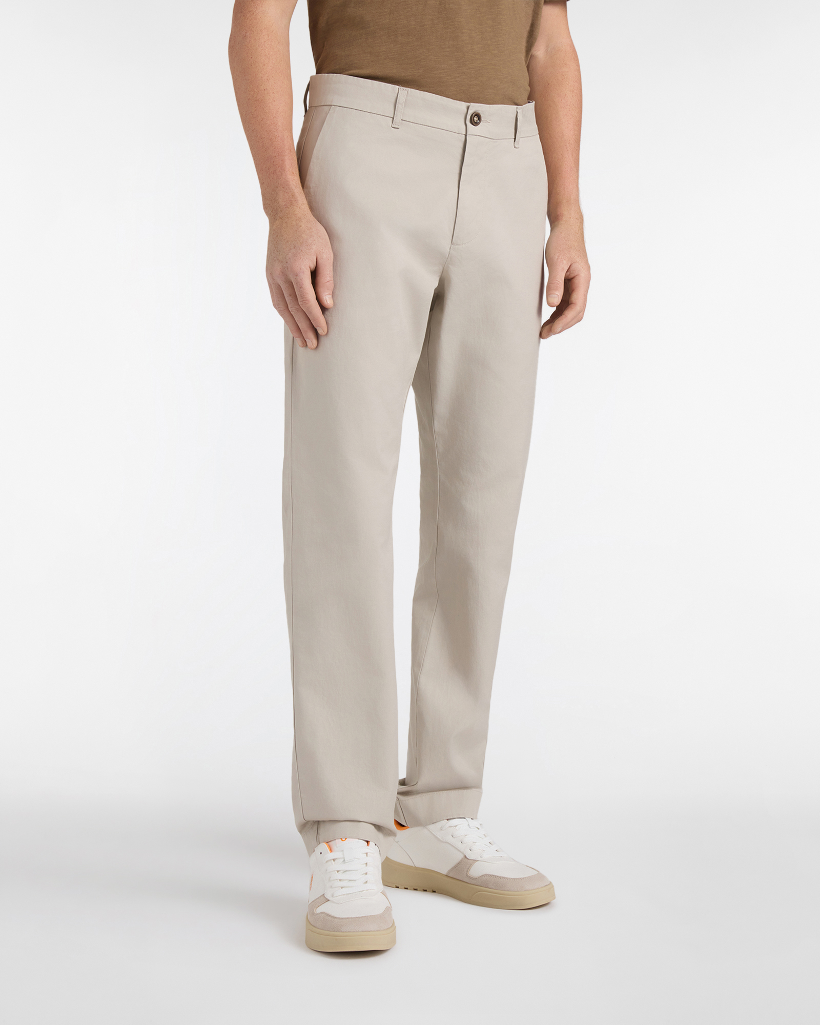 Harmont&Blaine - Chino Uomo in Cotone e Lino Regular Fit, Uomo, Beige, Taglia: 46