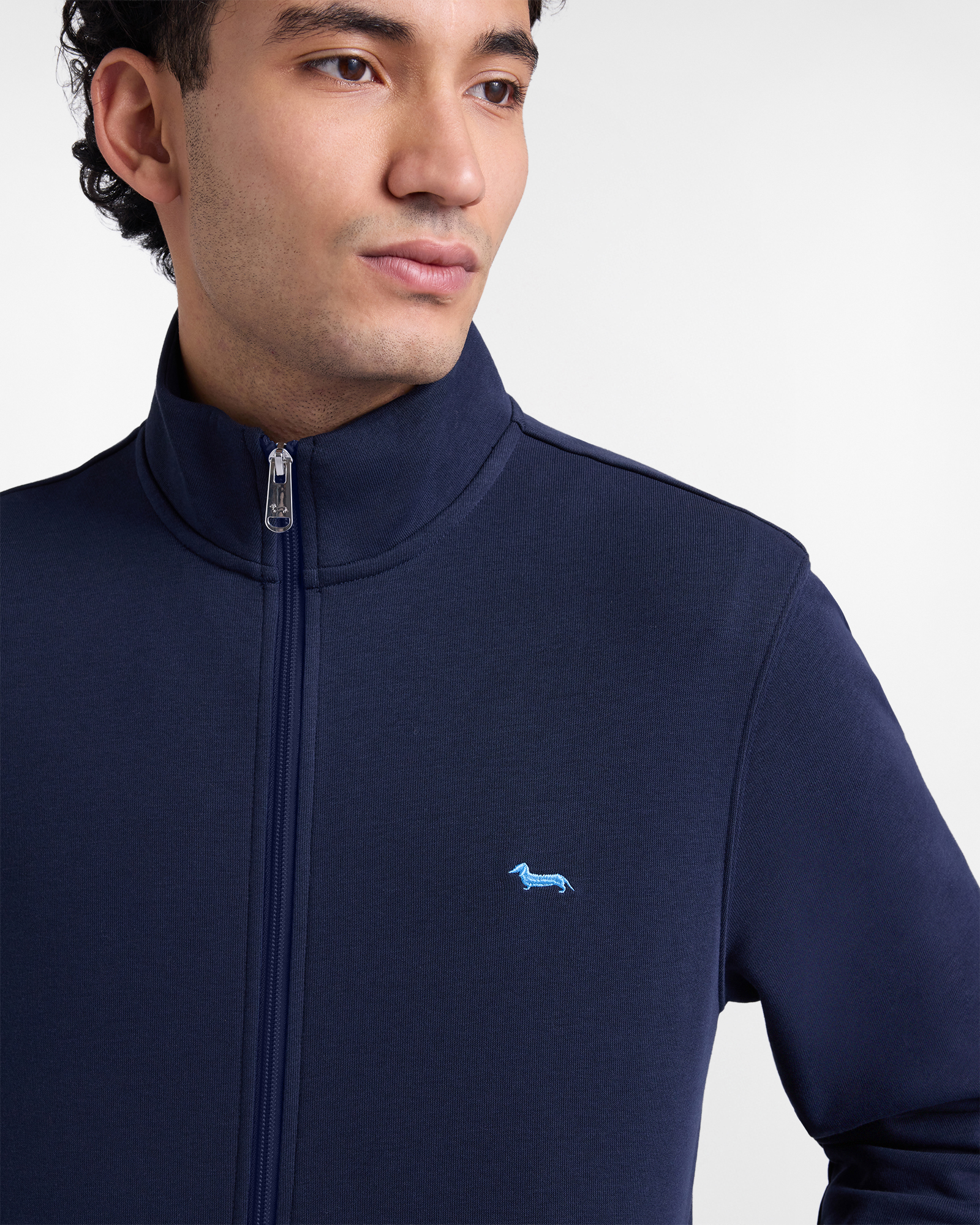 Sudadera con cremallera completa para hombre, Azul, large image number 2