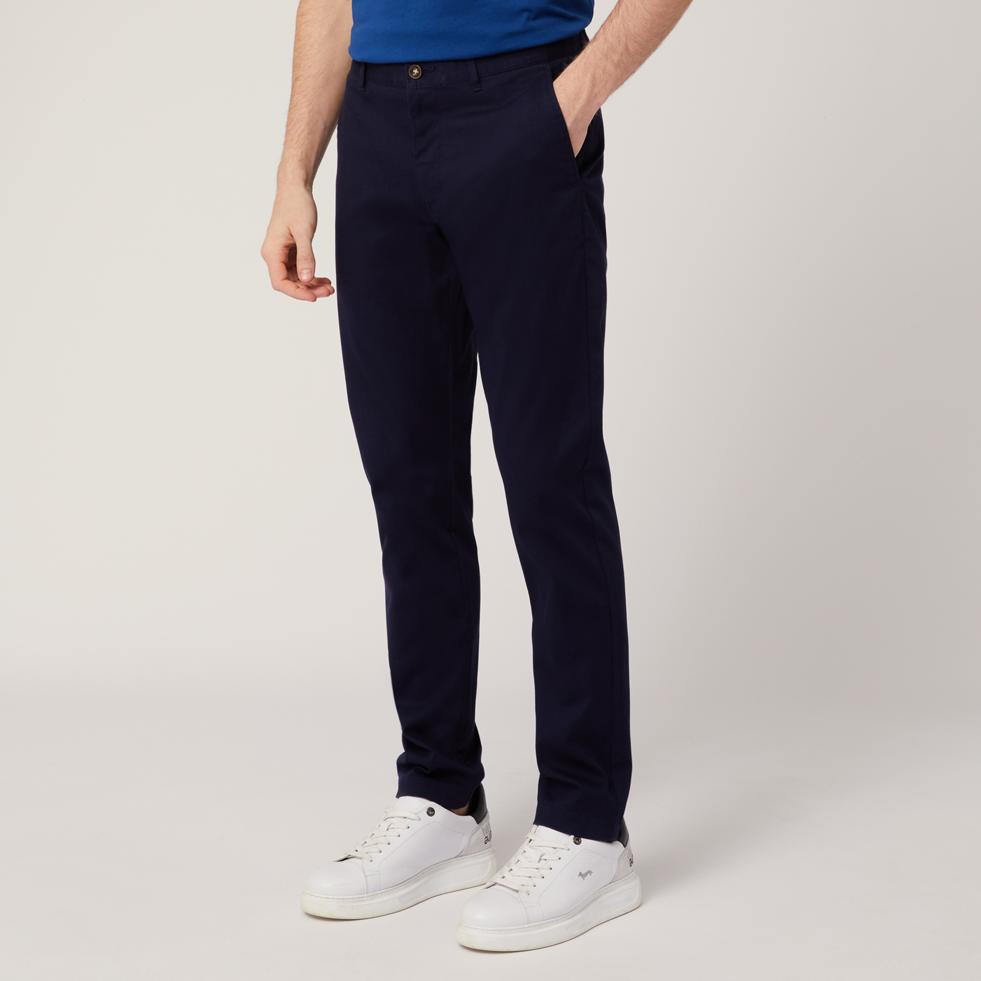 Pantaloni Chino Narrow Fit, Light Blue, large image number 0