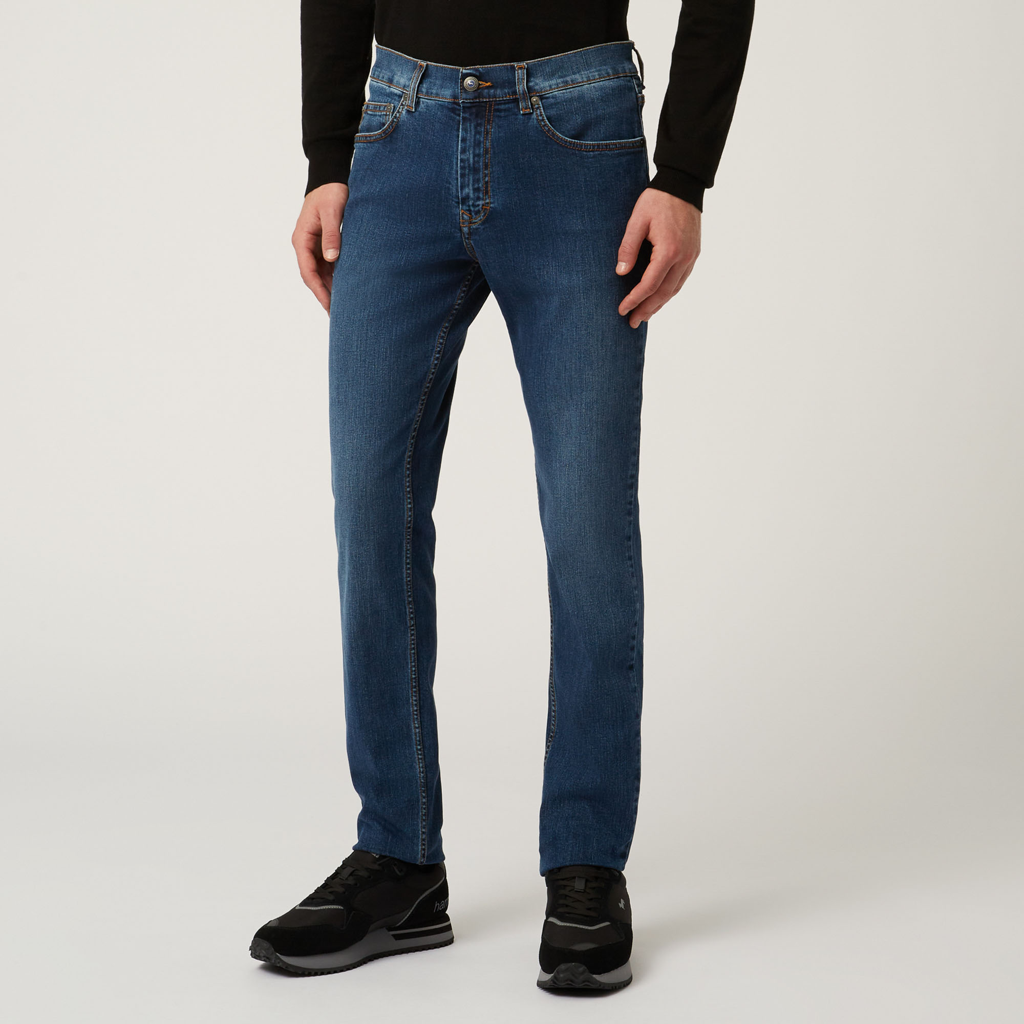 Essentials 5 pocket denim jeans, Blue, large