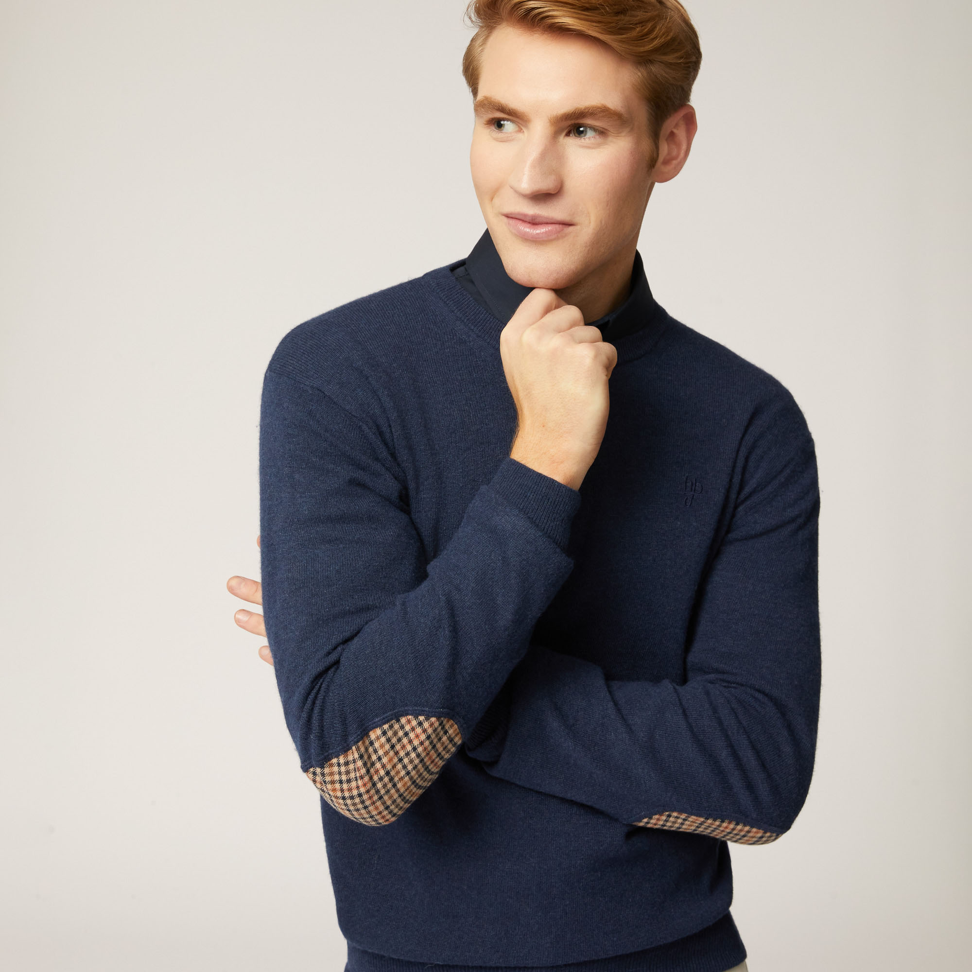 Pullover Girocollo Harmont & Blaine Jeans, Light Blue, large image number 2