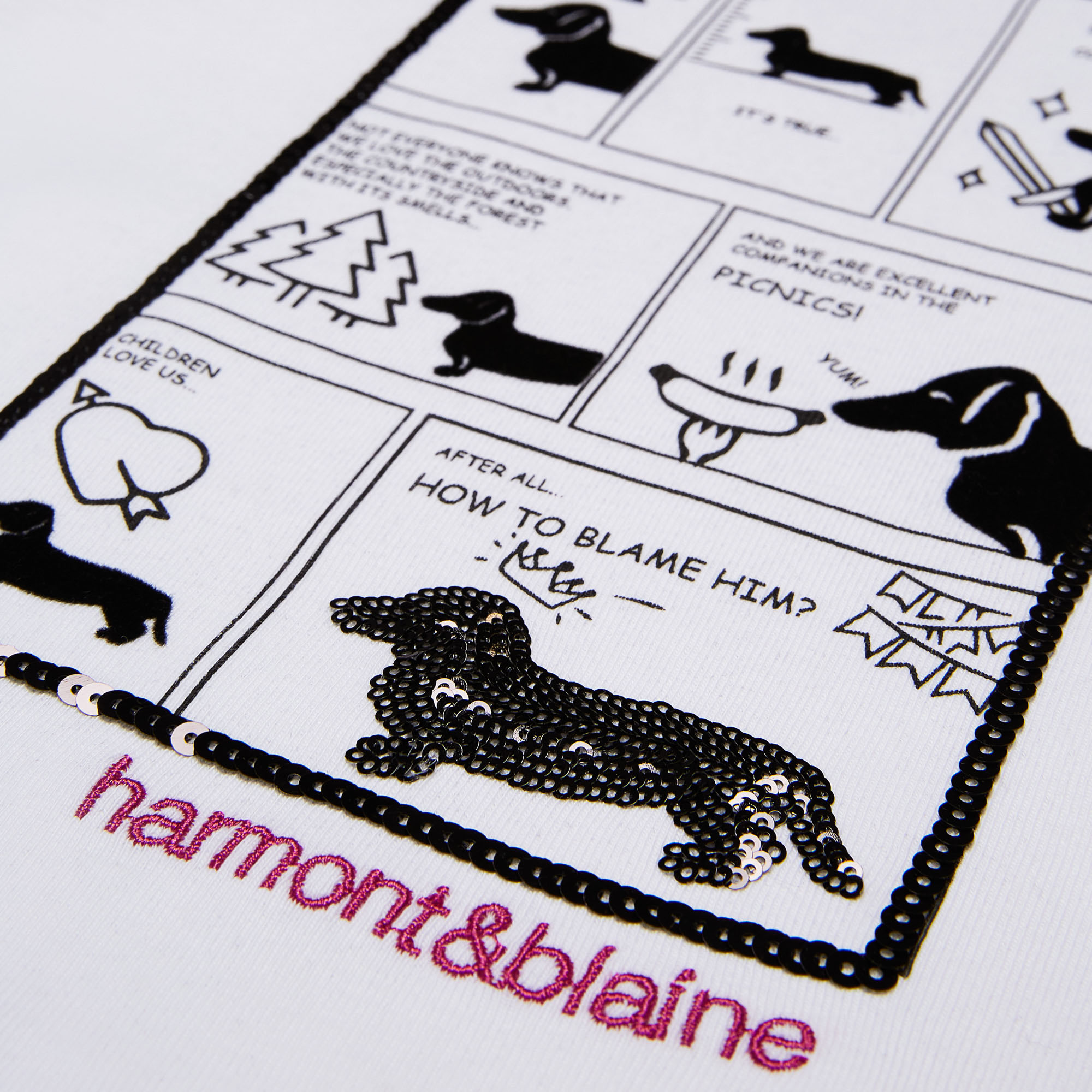 Jersey T-shirt with print, White, large image number 2