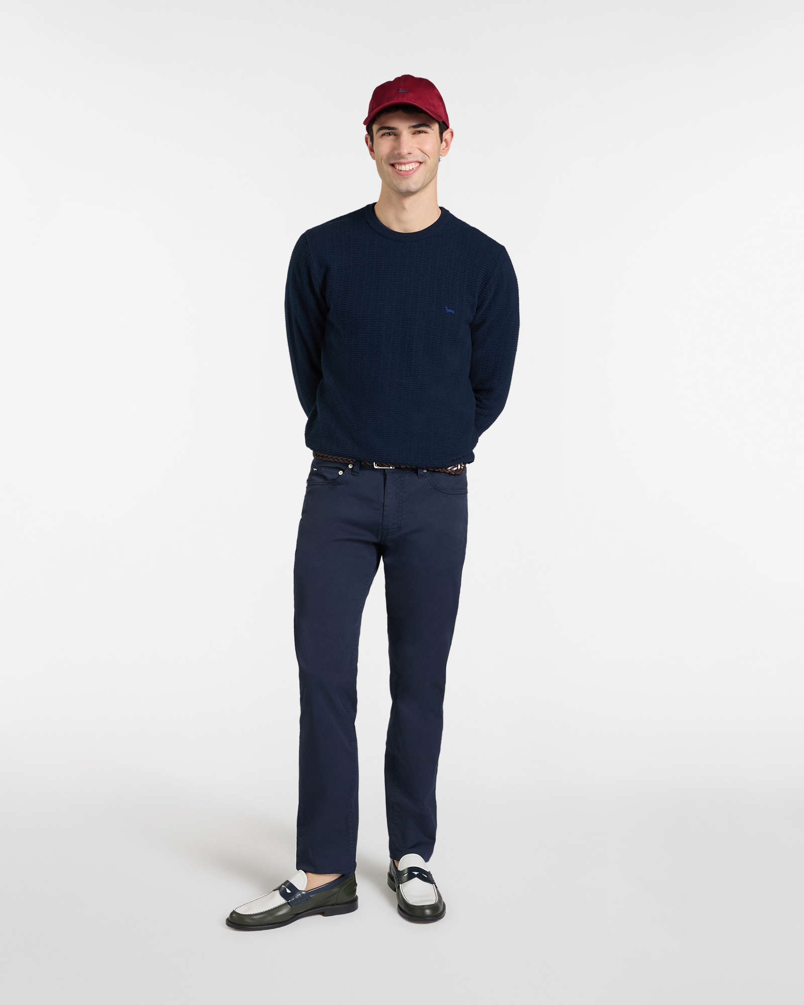 3D crewneck pullover, Blue, large image number 3