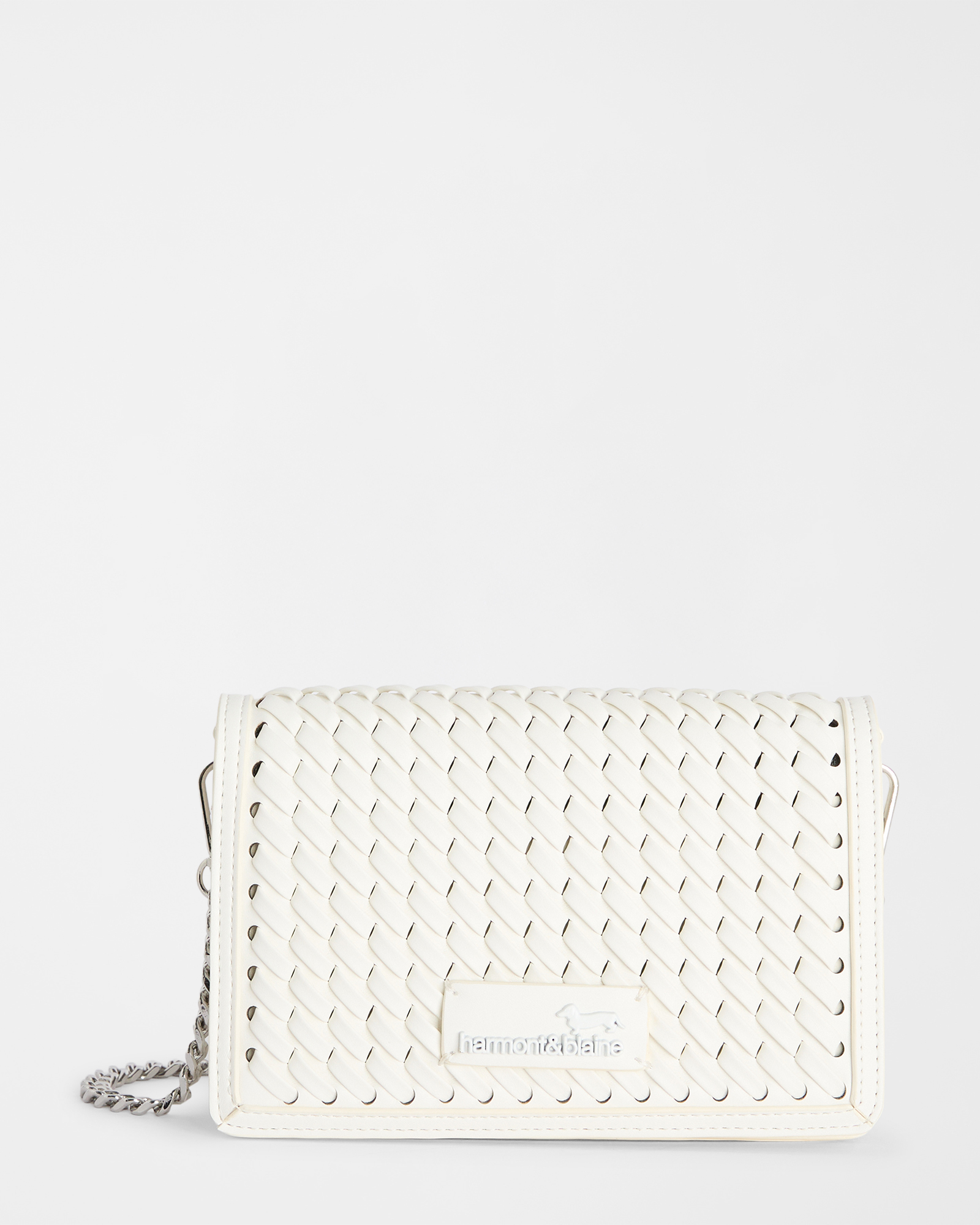 Woven cross-body bag