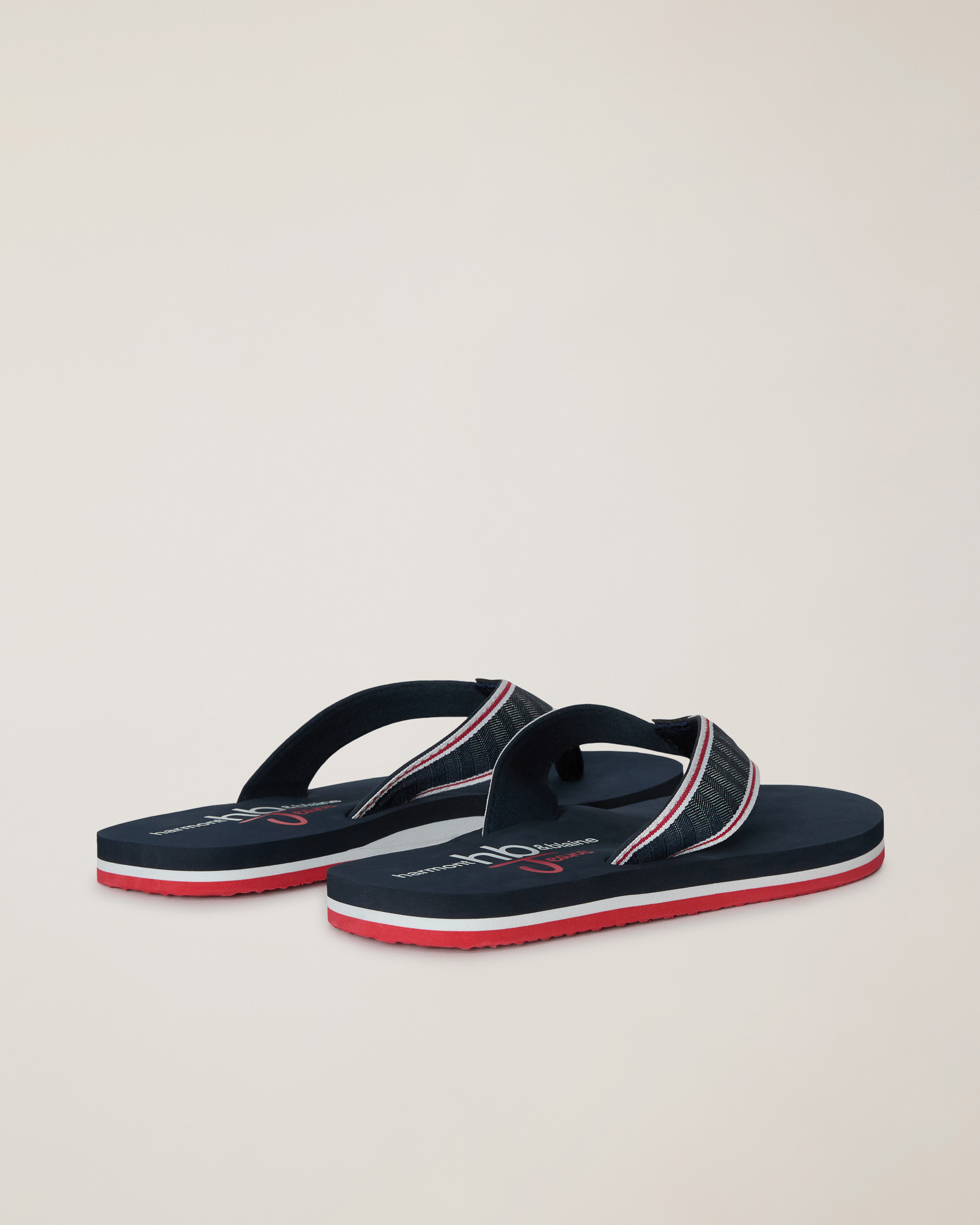 Thong Sandals with Logo, Dark Blue, large image number 2
