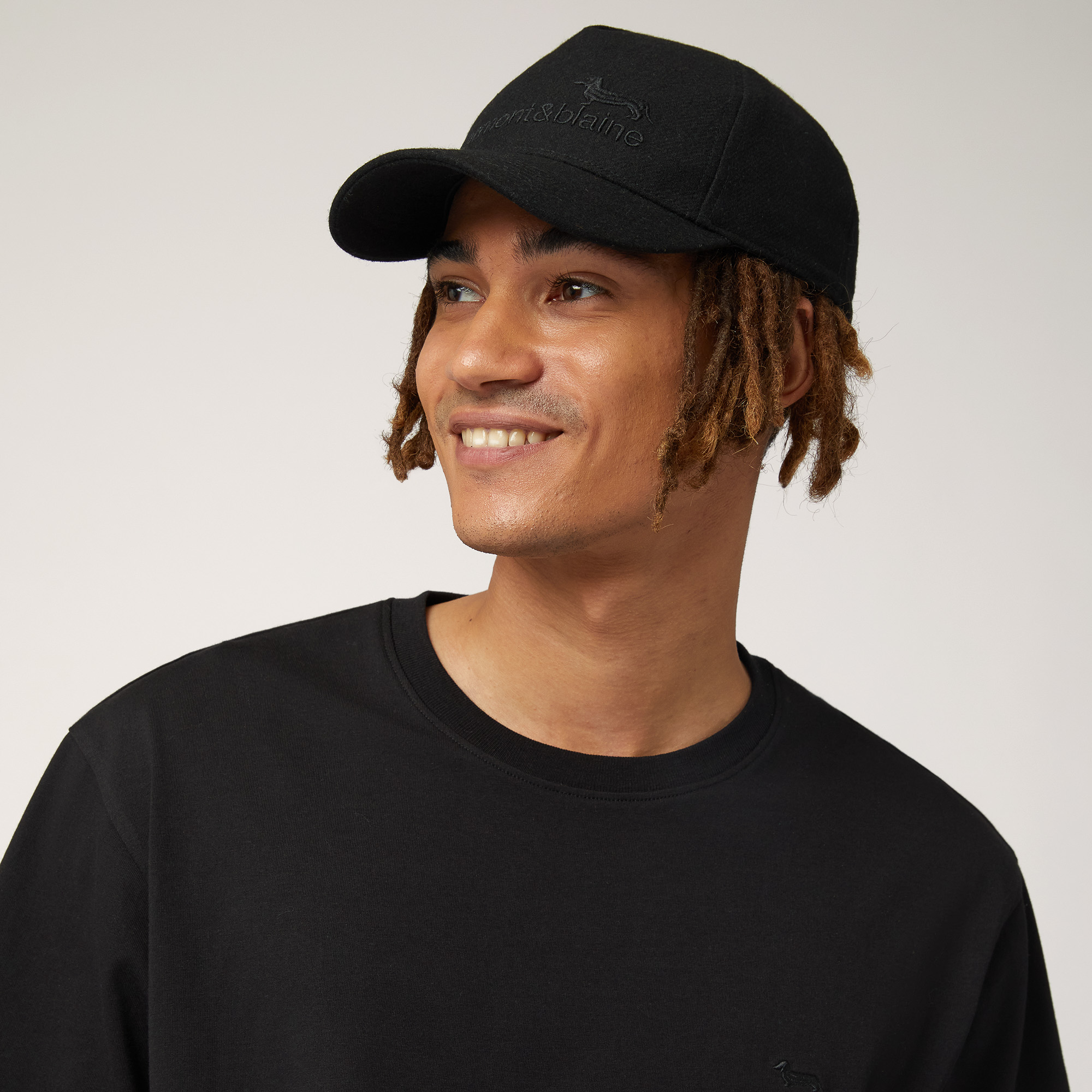 Wool baseball cap black hotsell