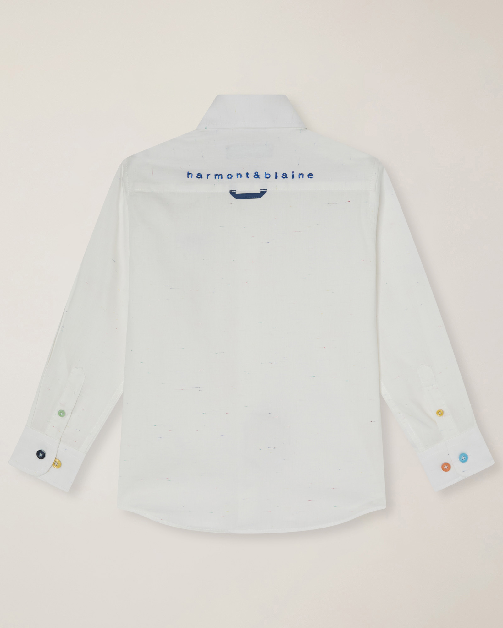 Shirt with colorful buttons, White, large image number 1