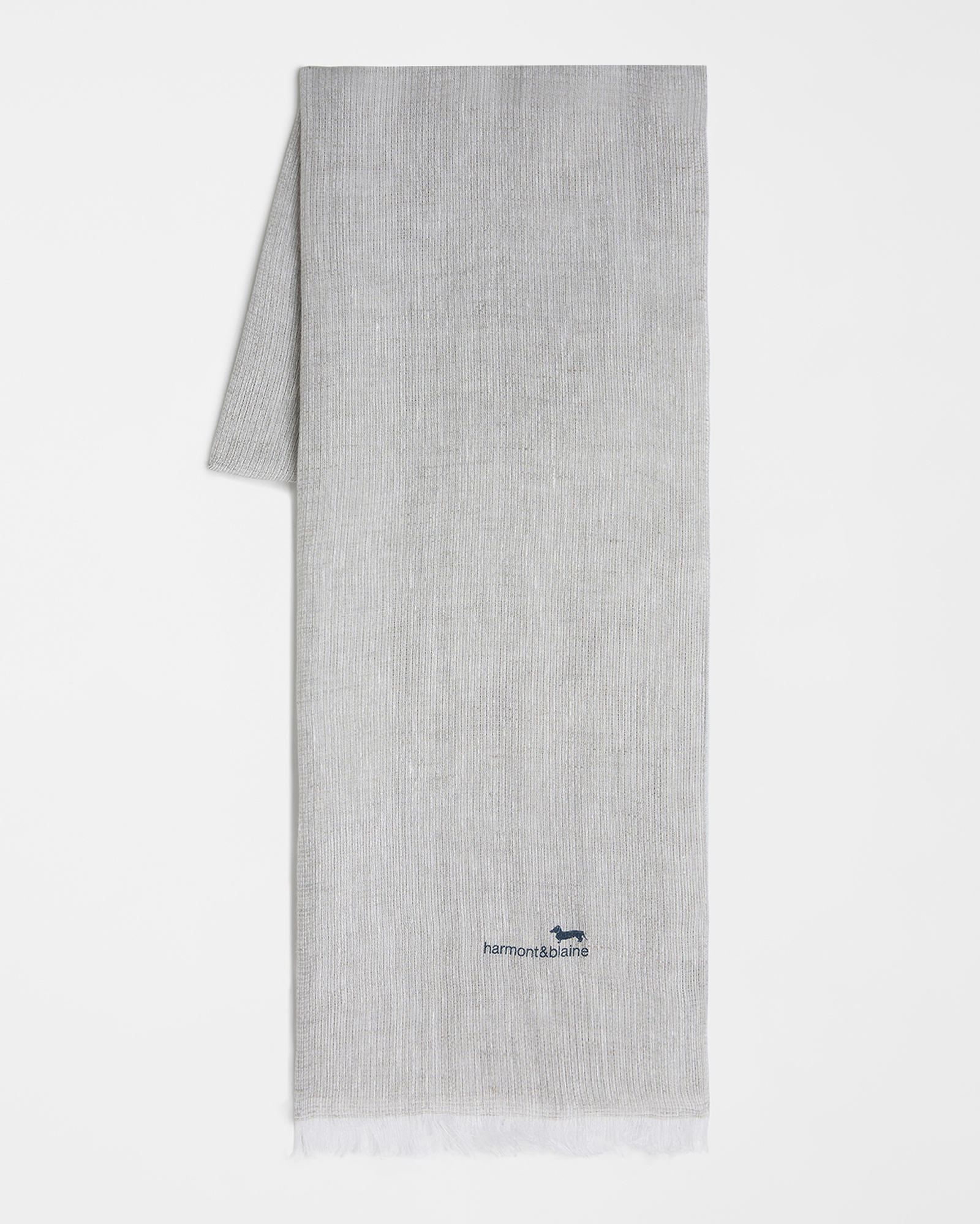 Sciarpa garzata in puro lino