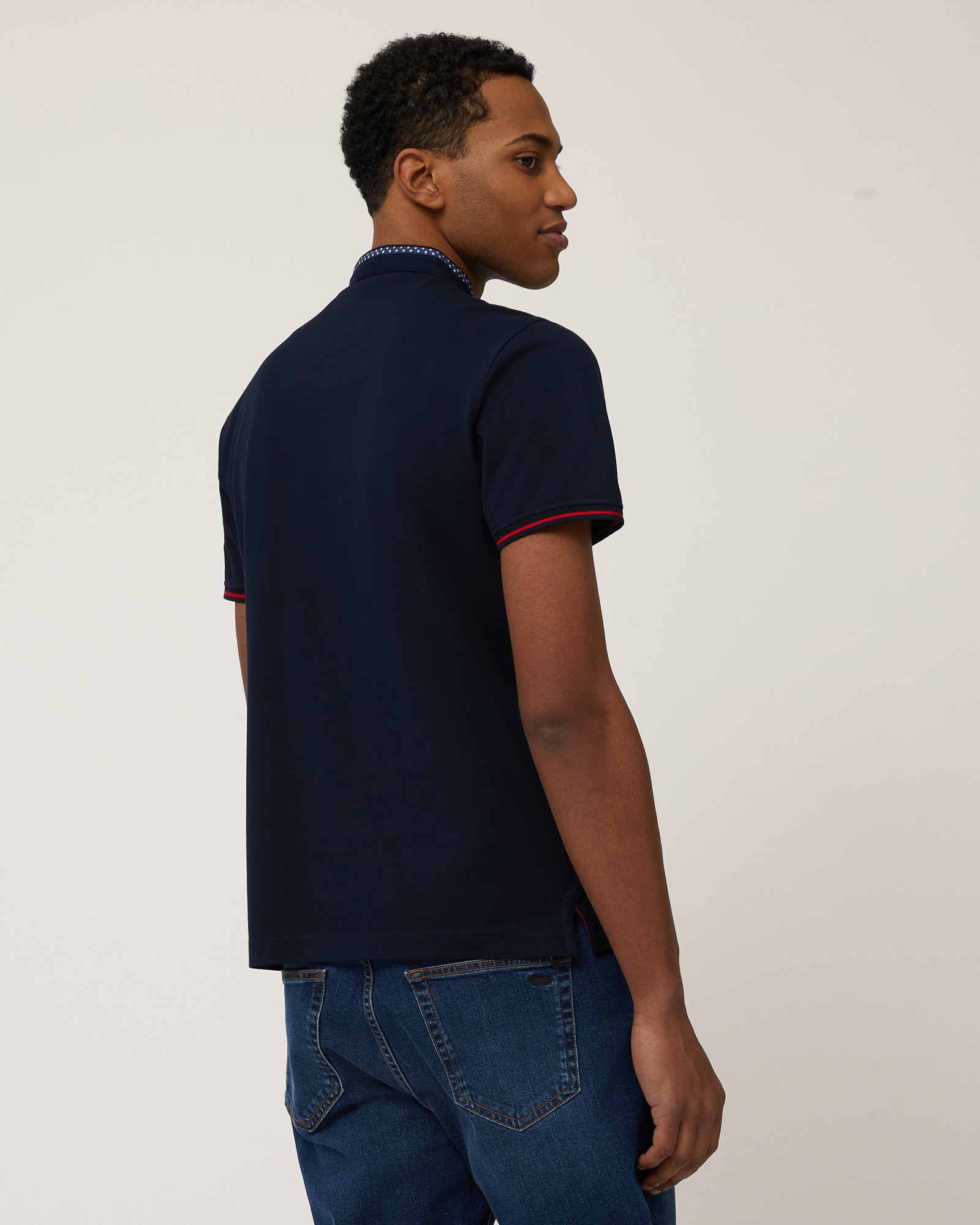 Polo with Mandarin Collar
