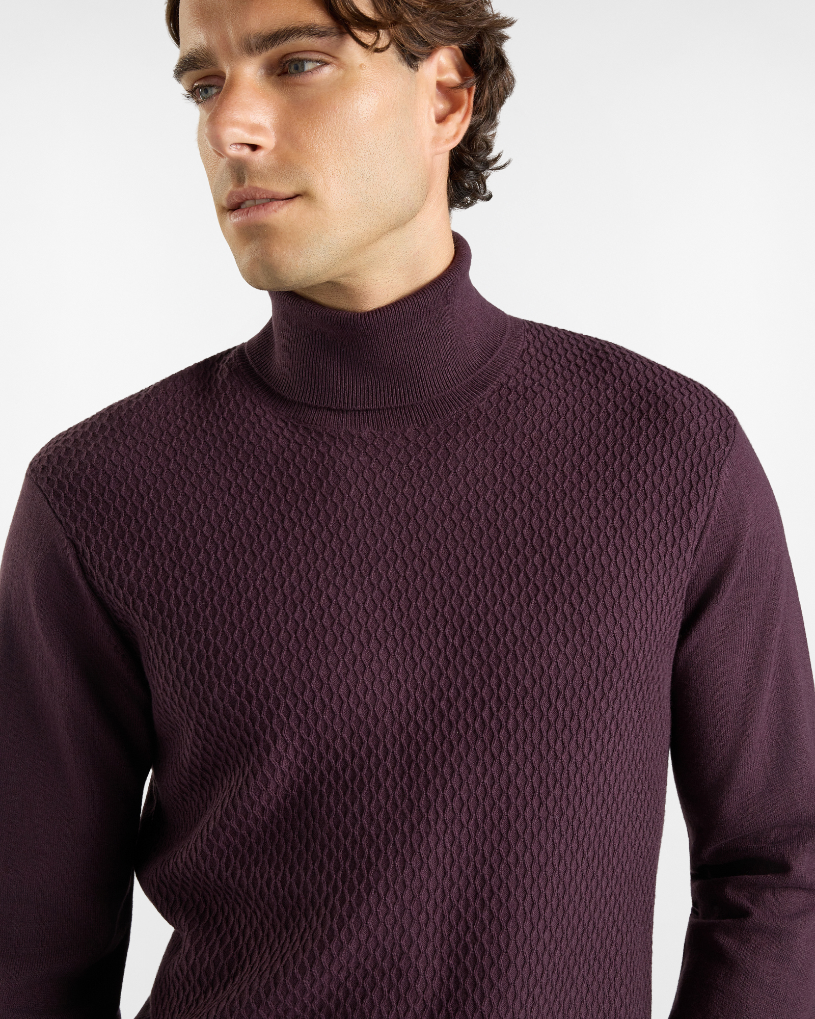 Dolcevita HBJ Uomo in misto lana e cashmere, PRUGNA, large