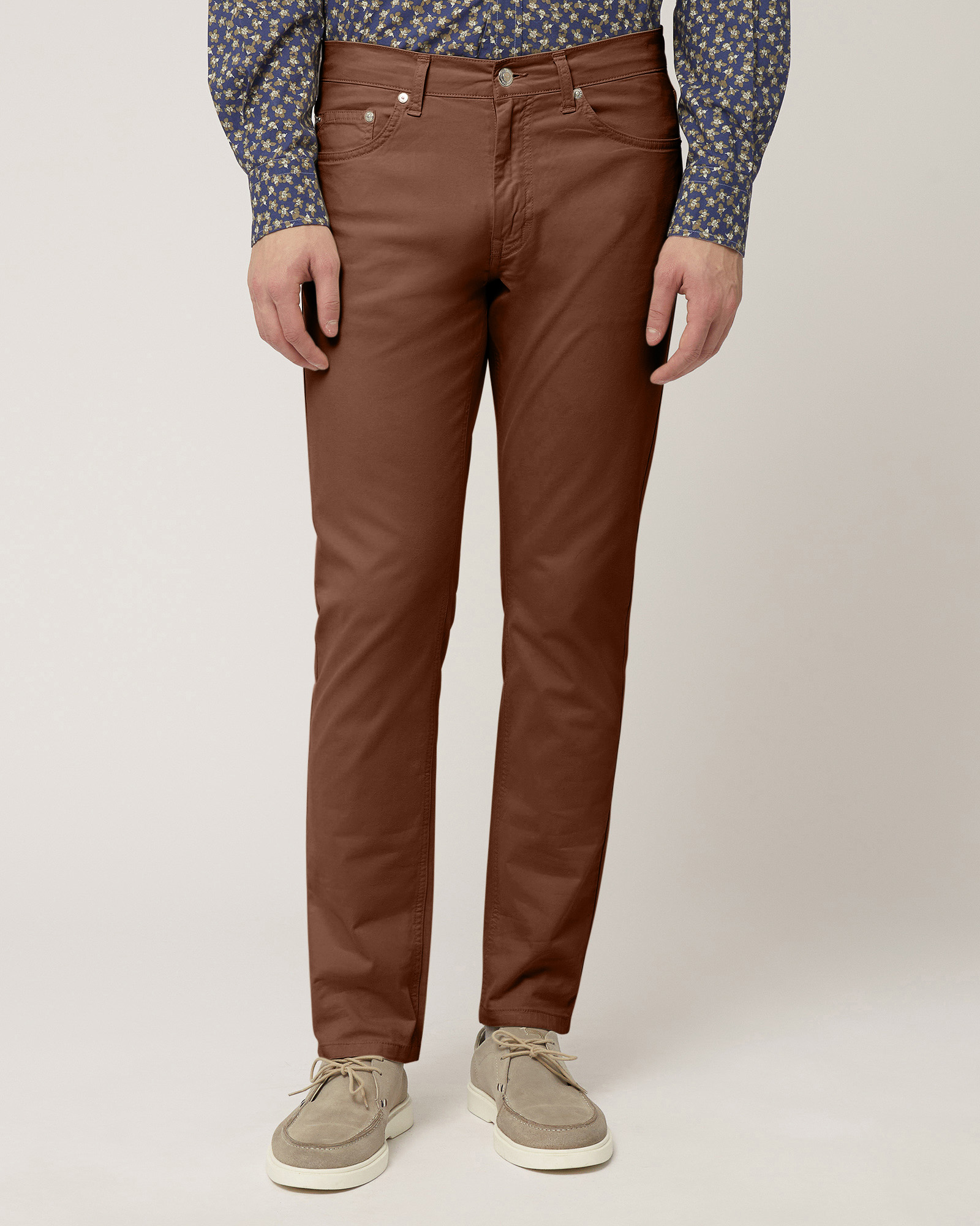 Colored Denim Pants, Siena Color, large image number 0