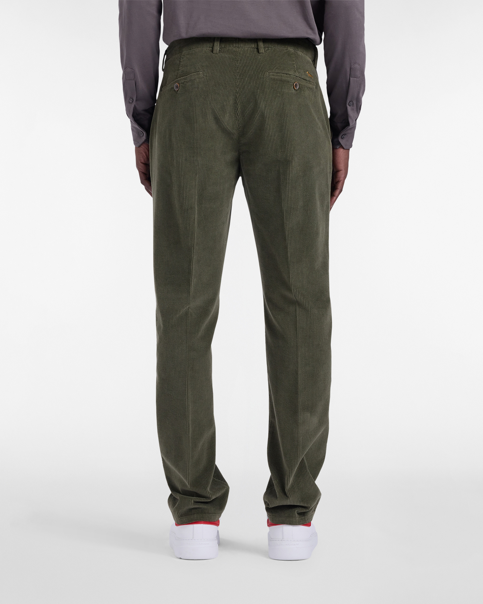 Chino Trousers in Corduroy, Military Green, large image number 1