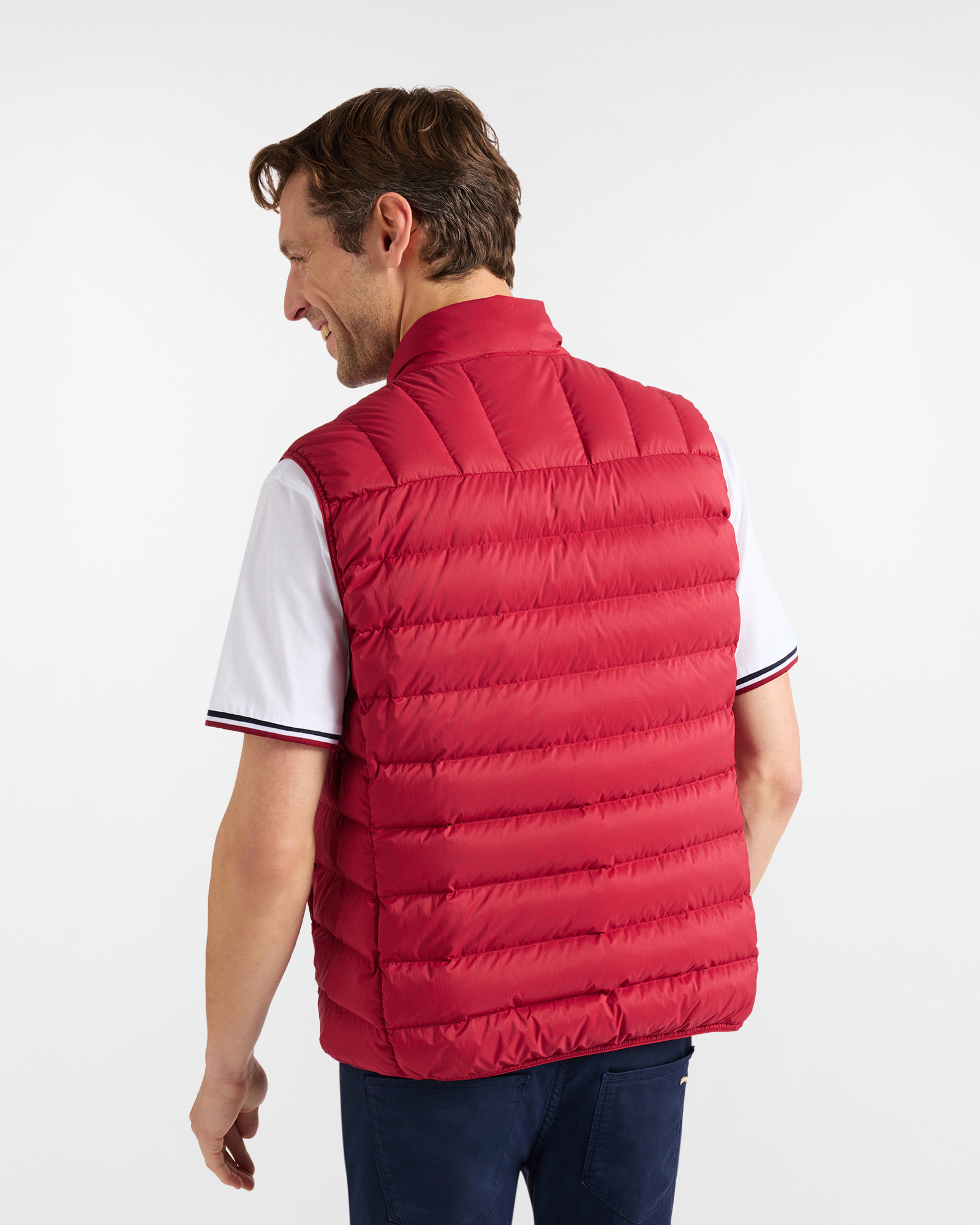 Gilet ultralight in piuma, Rosso, large image number 1