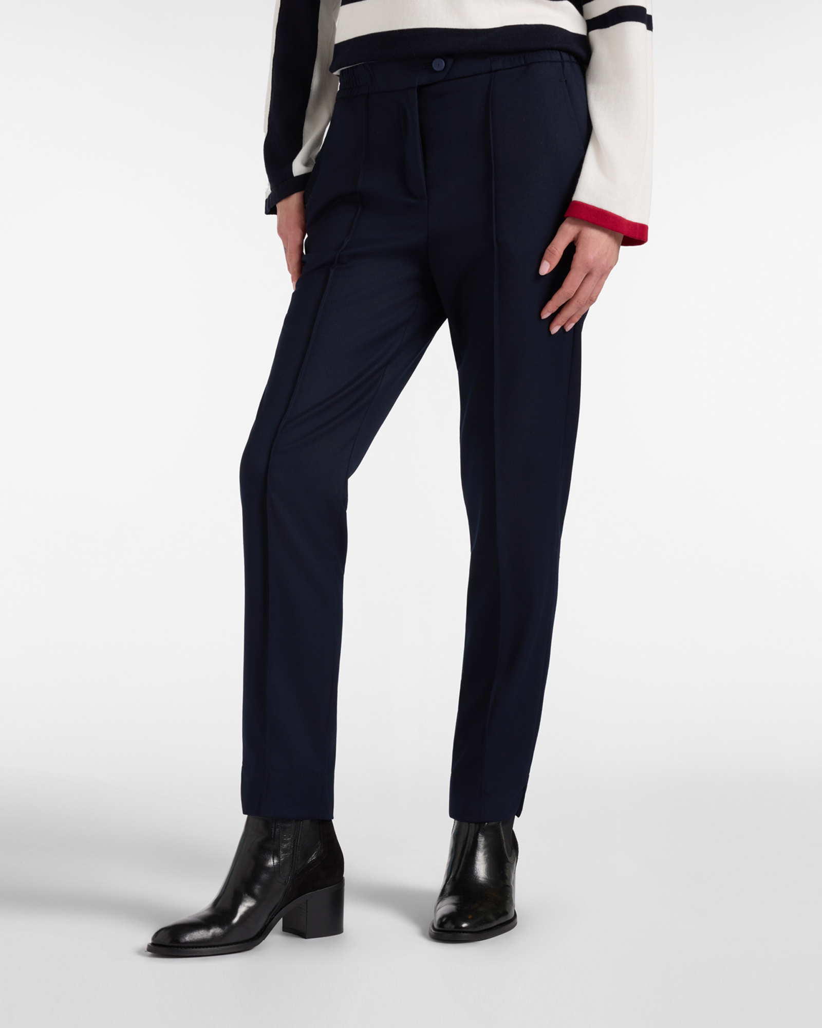 Women&rsquo;s dark blue chino trousers Made in Italy
