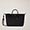 Quilted Shopper Bag With Removable Shoulder Strap, Black, swatch