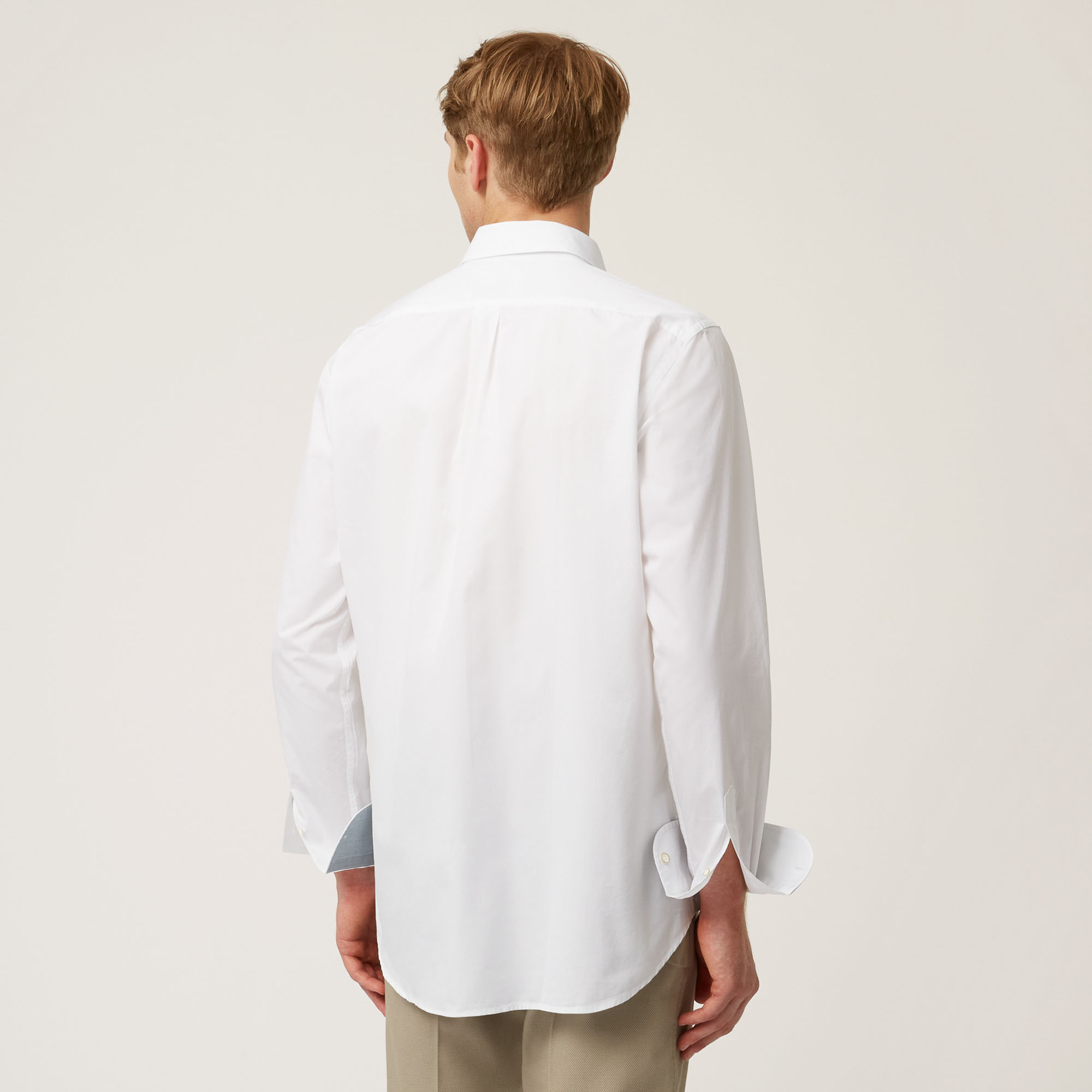 Camicia Con Taschino E Dettagli A Contrasto, Bianco, large image number 1
