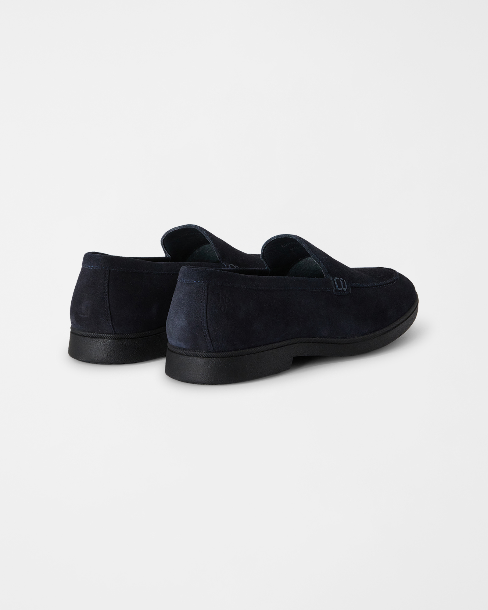 Mocassino HBJ Uomo in vera pelle scamosciata, BLU SCURO, large