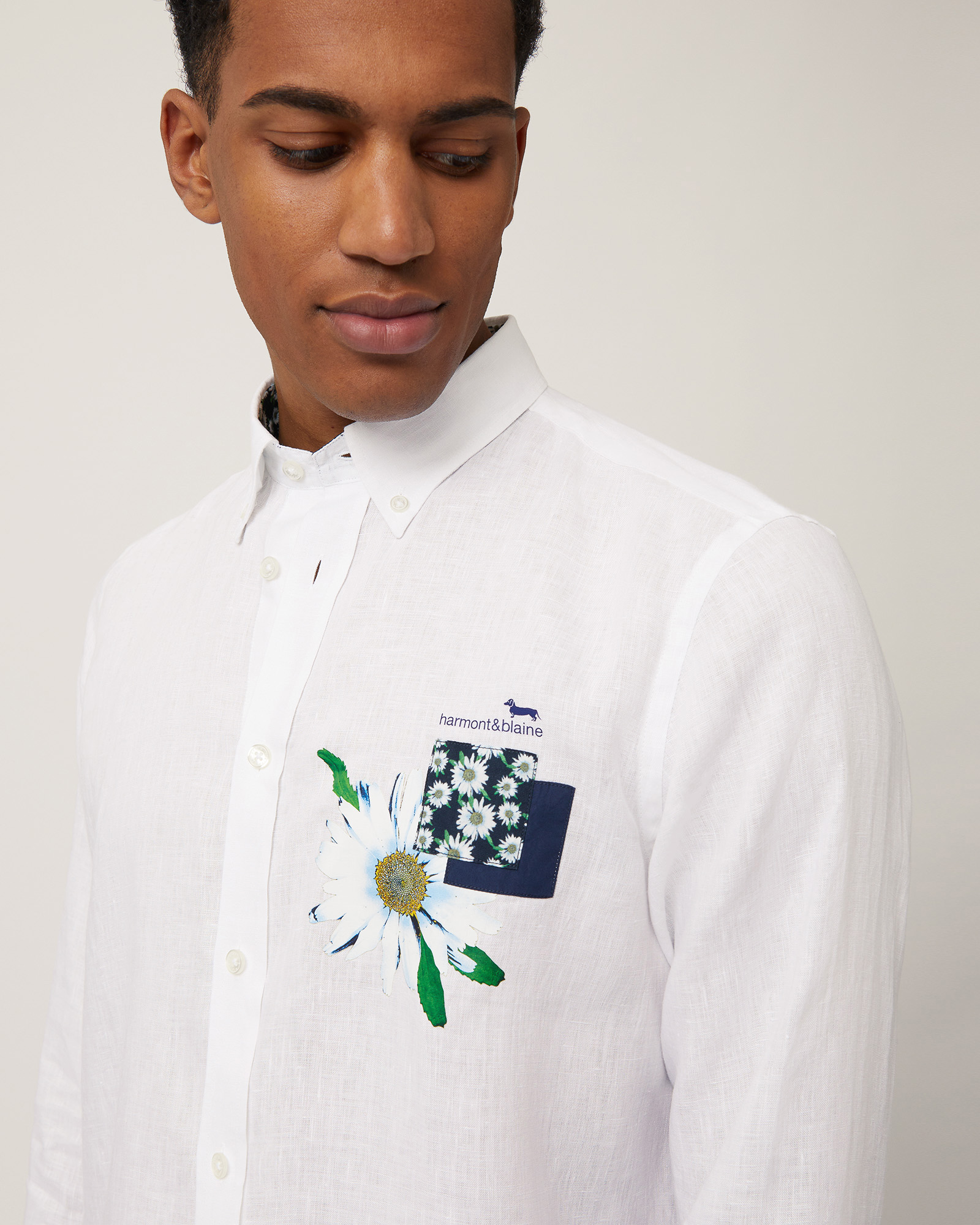 Mare Capsule Linen Shirt, White, large image number 2