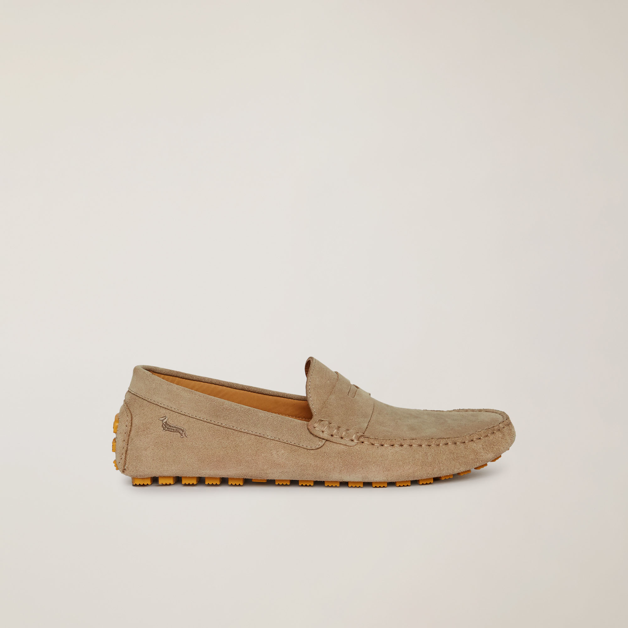 Mocasín con tacos, Beige, large