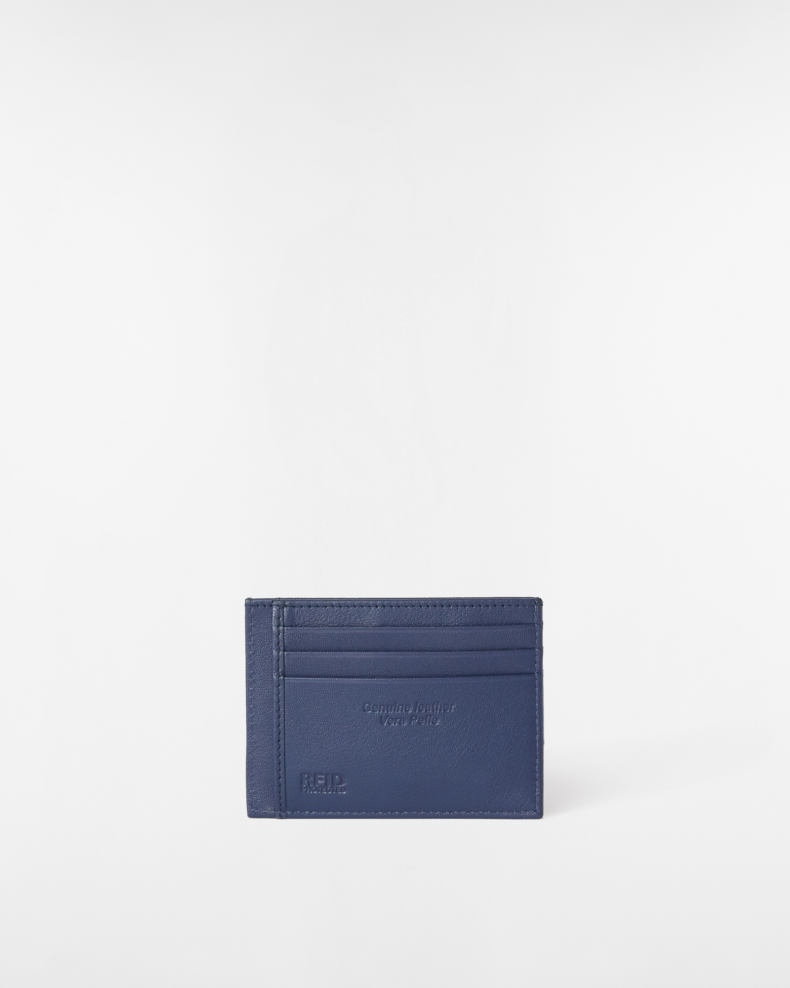 Multicolor Leather Card Holder, Navy Blue, large image number 1