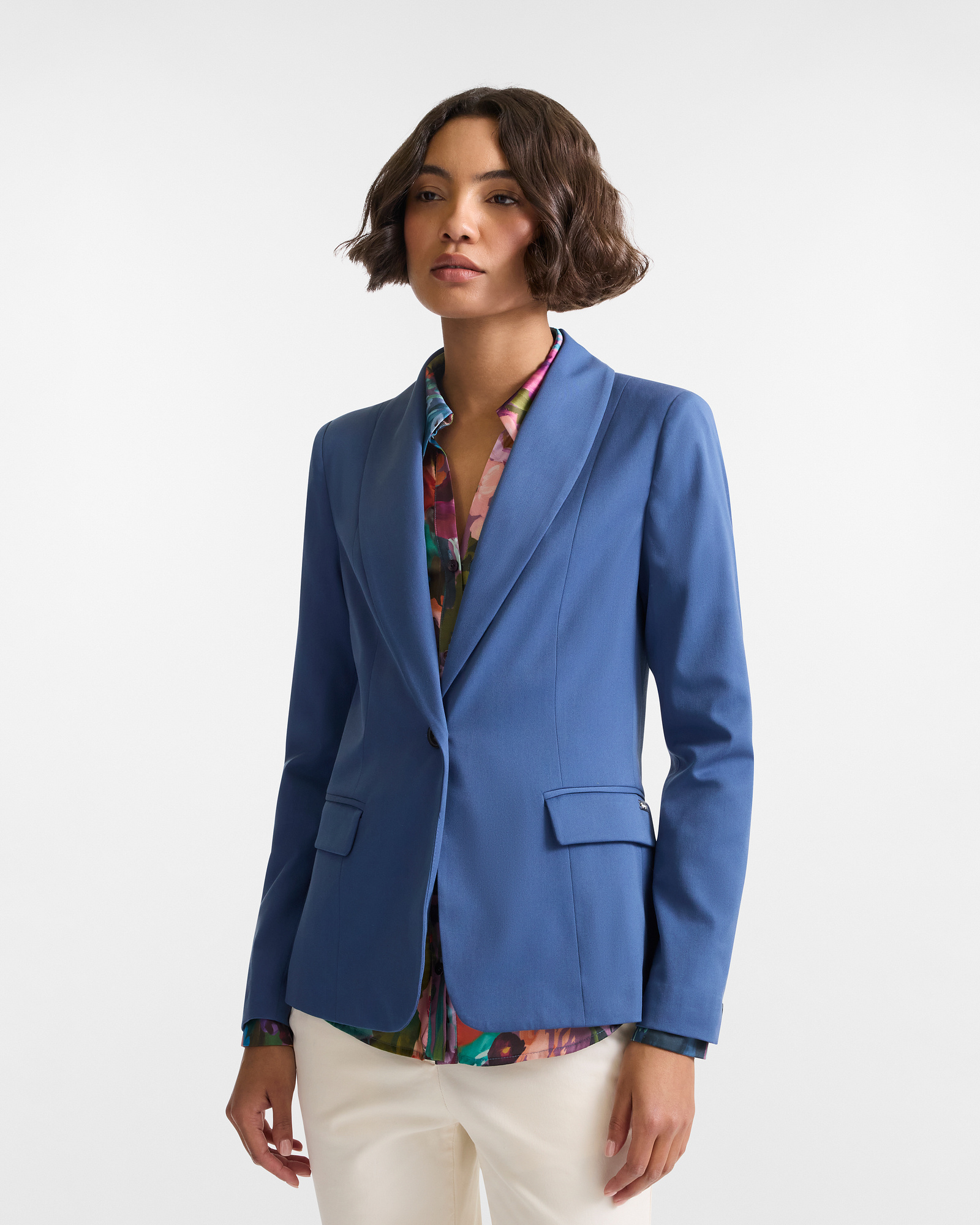 Single-Breasted Jacket In Fluid Fabric