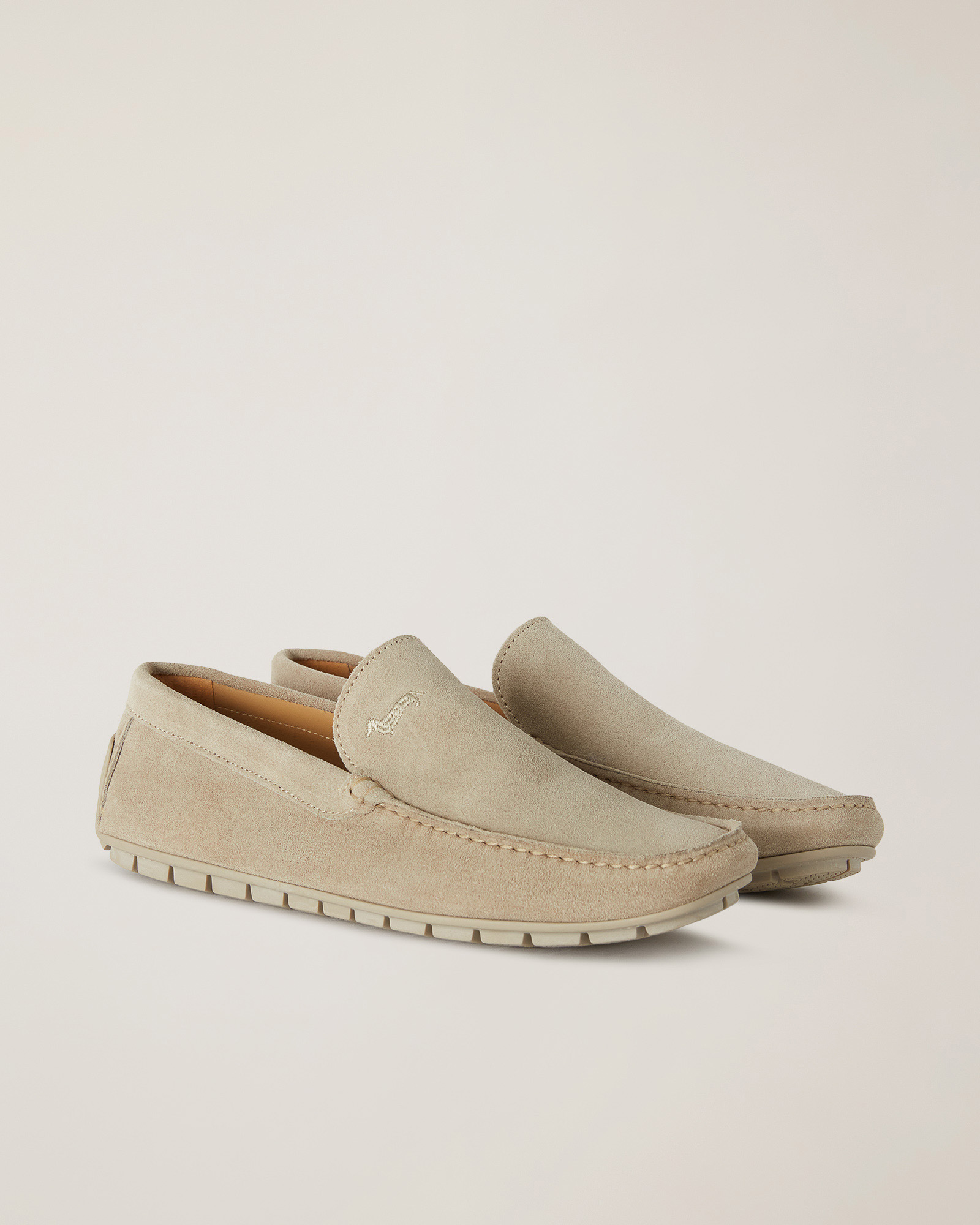Mocassino Con Tacchetti, Beige, large image number 1