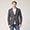 Giacca Hbj  Uomo In Tessuto Spigato, Blu, swatch