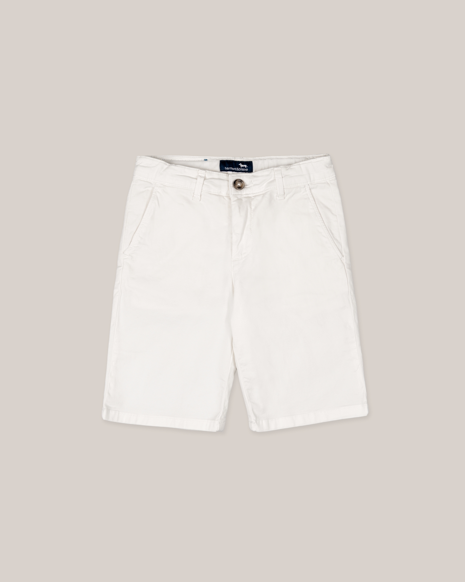 Bermuda shorts with slant pocket and sorbet tag