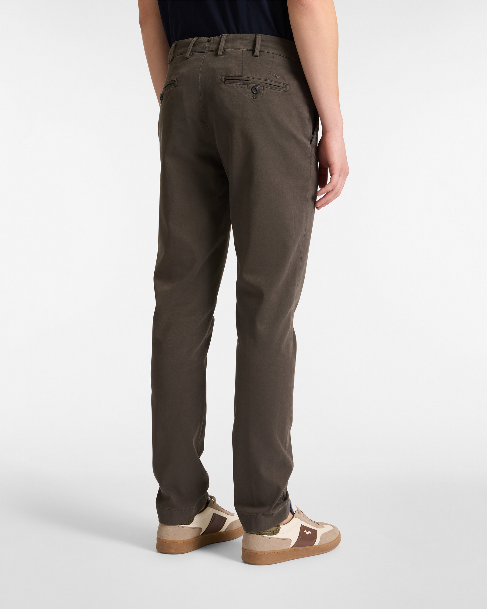 Narrow Fit Chino Trousers, Green, large image number 1