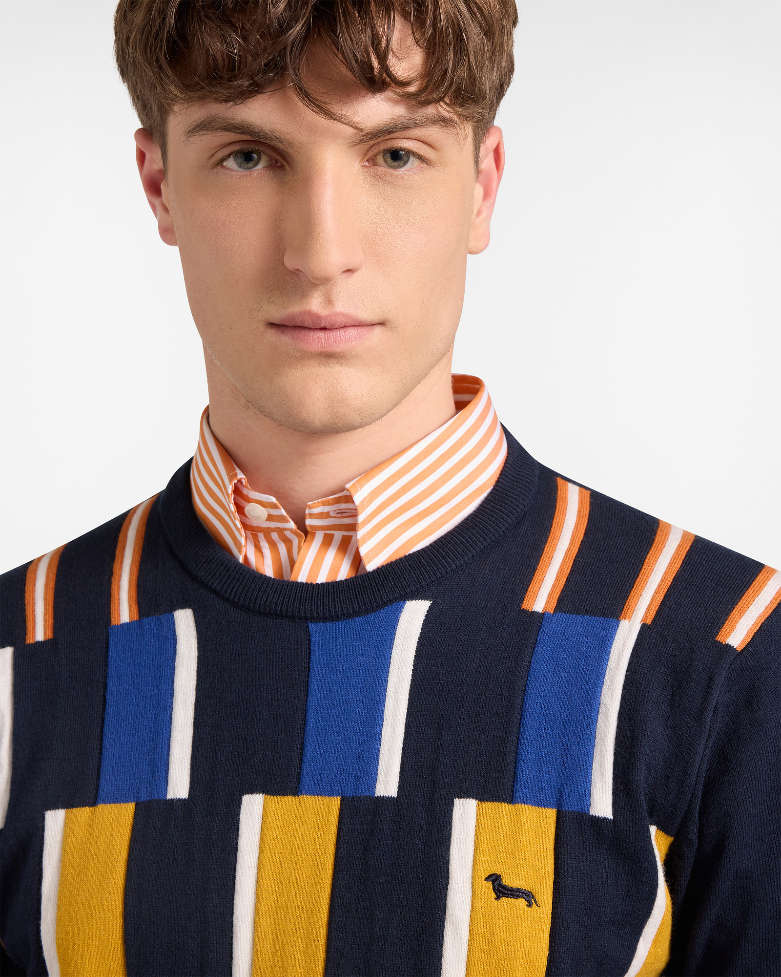 Pullover mit Multicolor-Muster, Navyblau, large image number 2