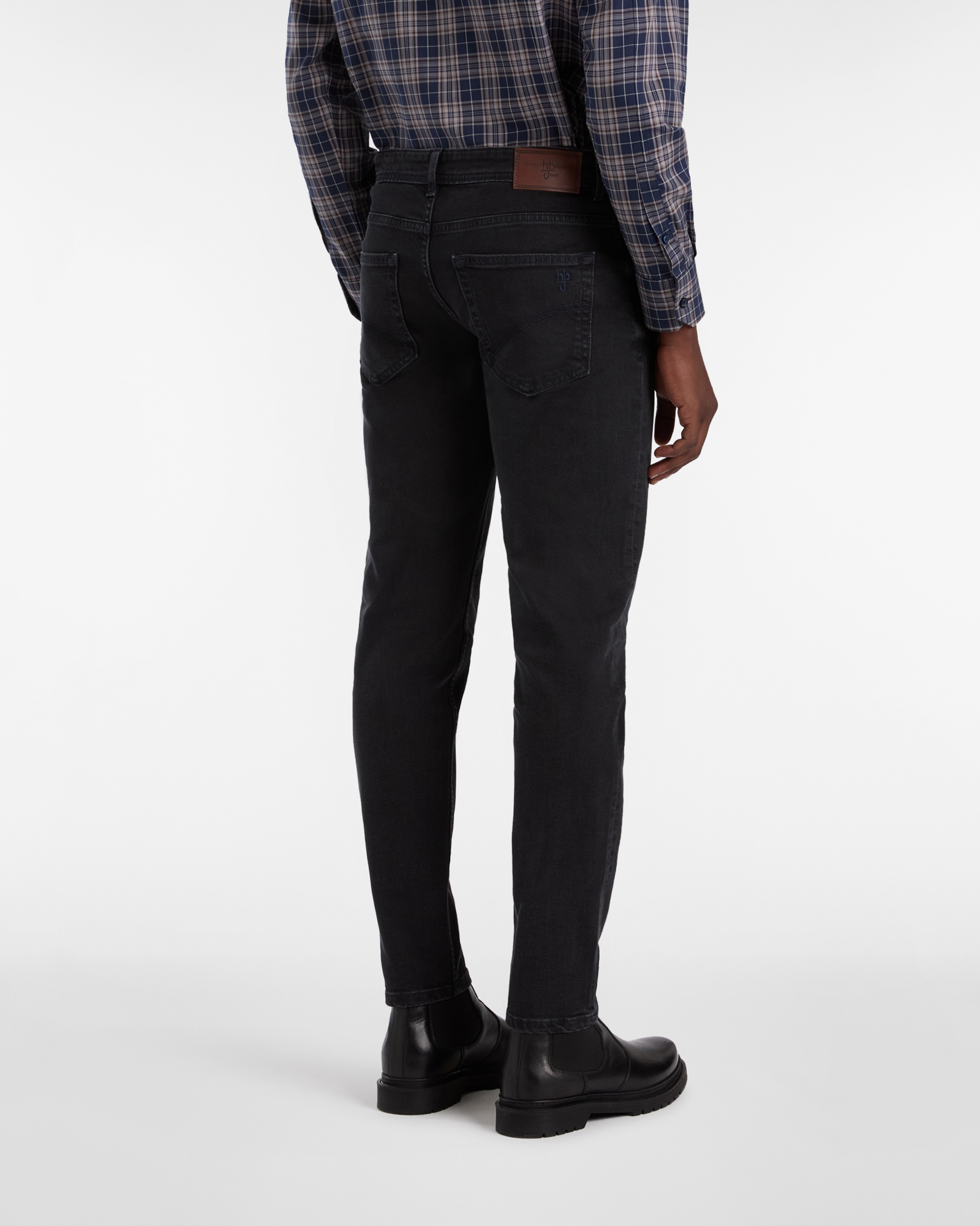 Five-Pocket Narrow Fit Jeans in Stretch Denim