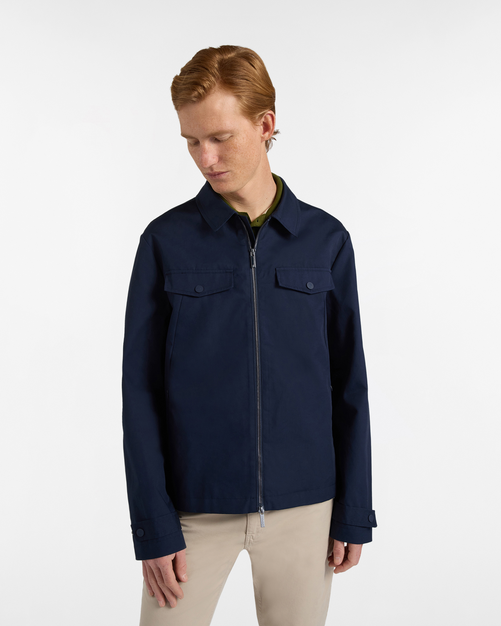 Giubbino Uomo in Cotone con Tasche Applicate