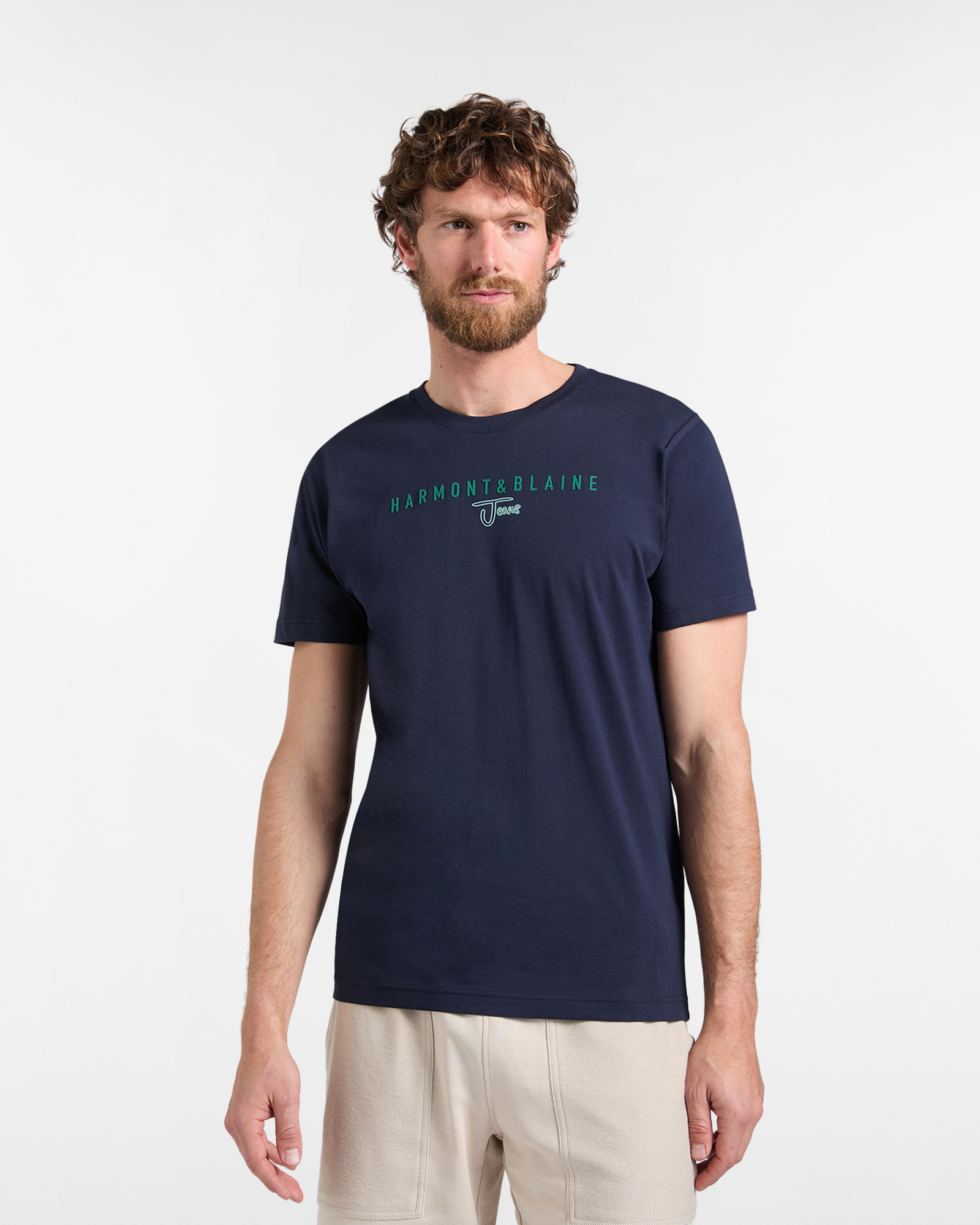 T-Shirt Uomo con Stampa Logo Regular Fit