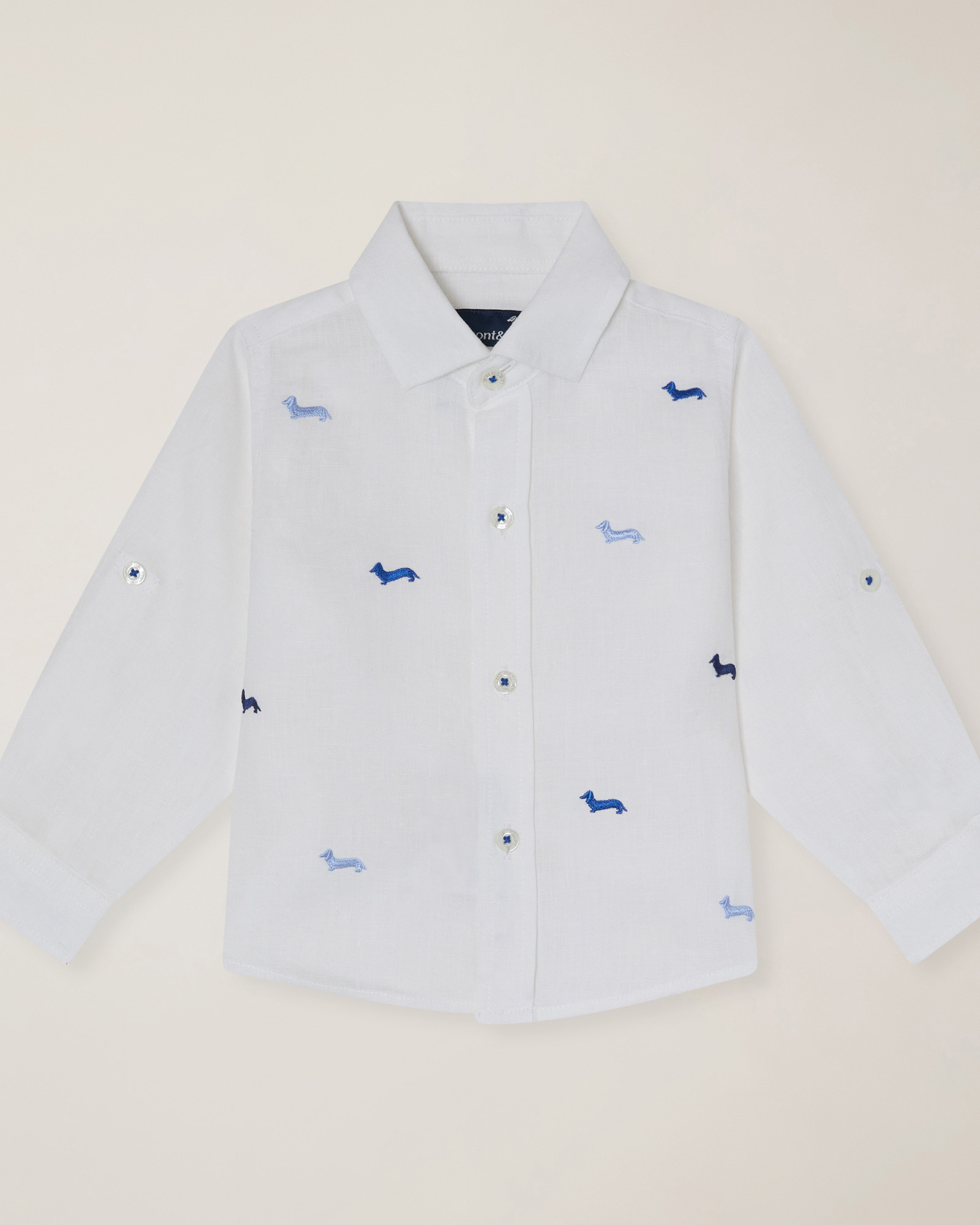 Camisa de lino con teckels