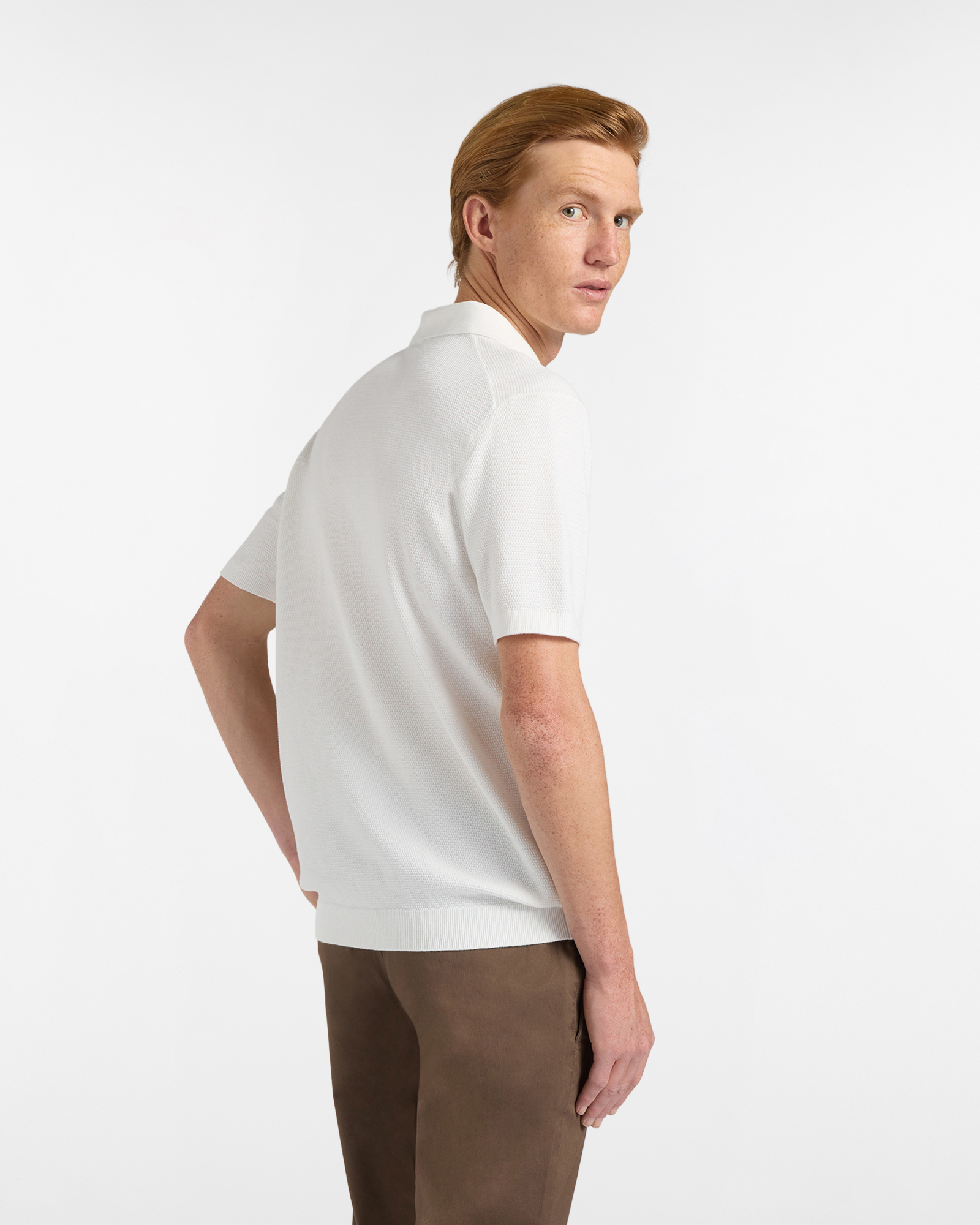 Polo Uomo in Maglia Strutturata