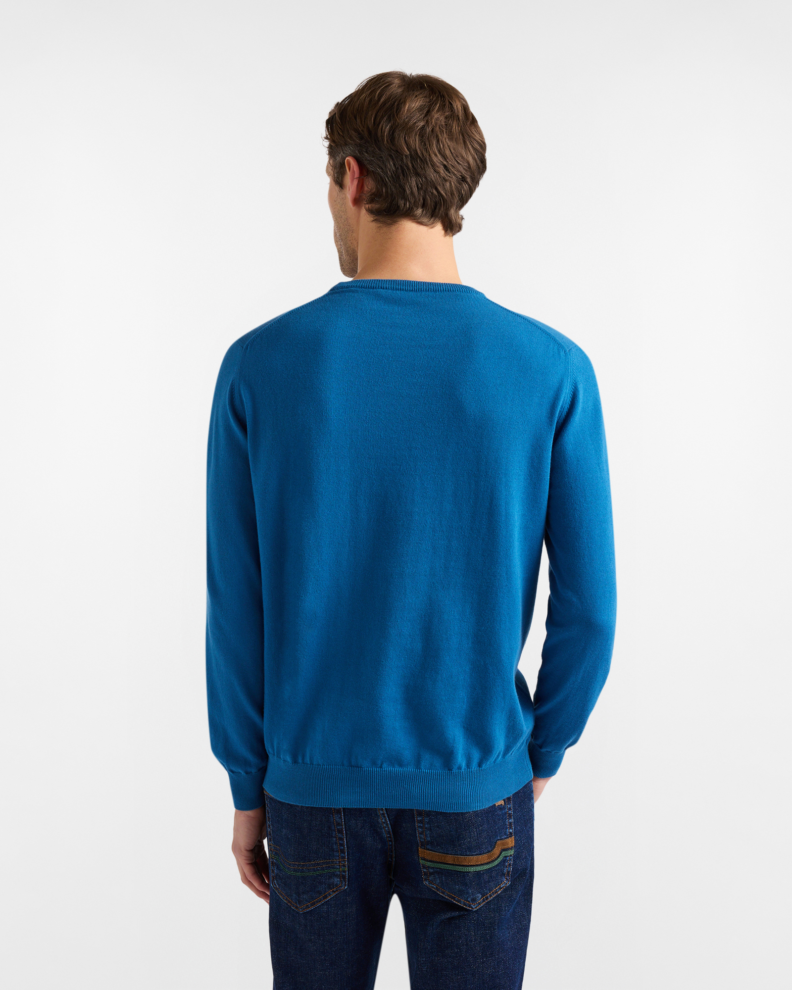Cotton crewneck pullover