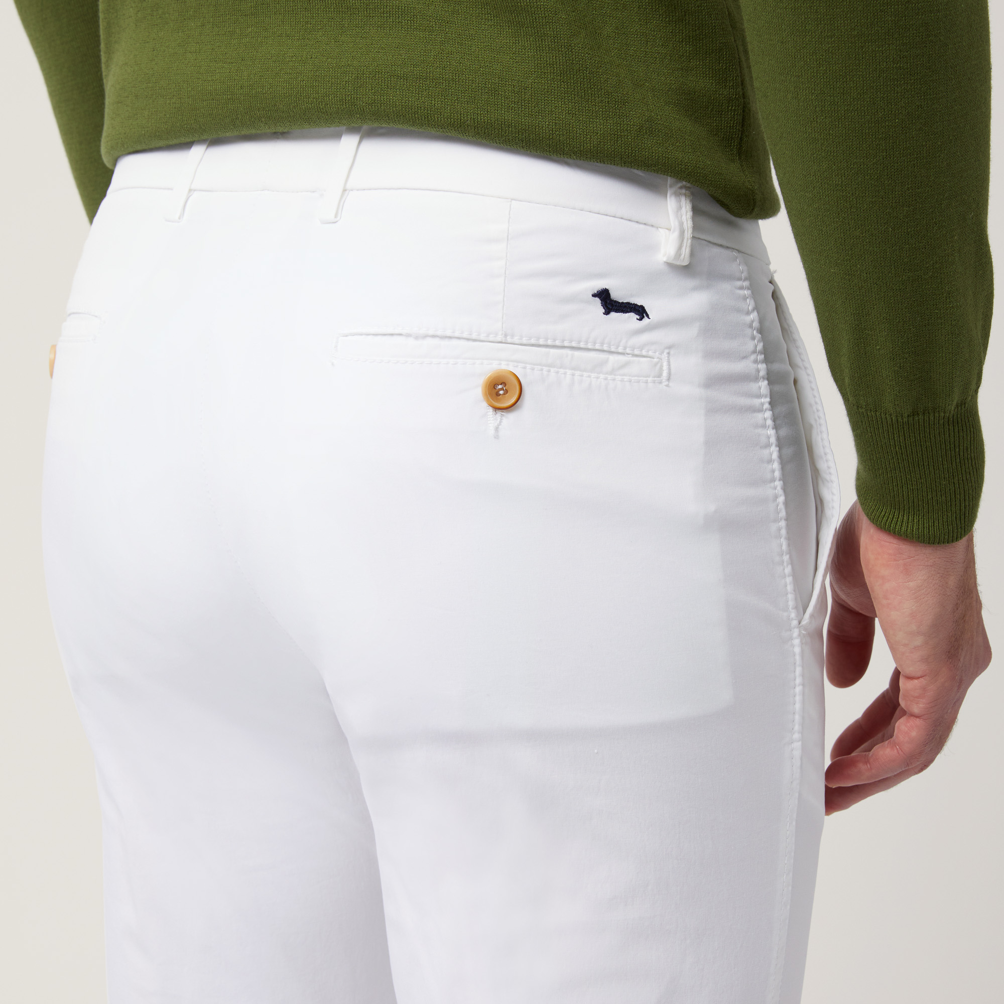 Pantaloni Chino Narrow Fit, Bianco, large image number 2