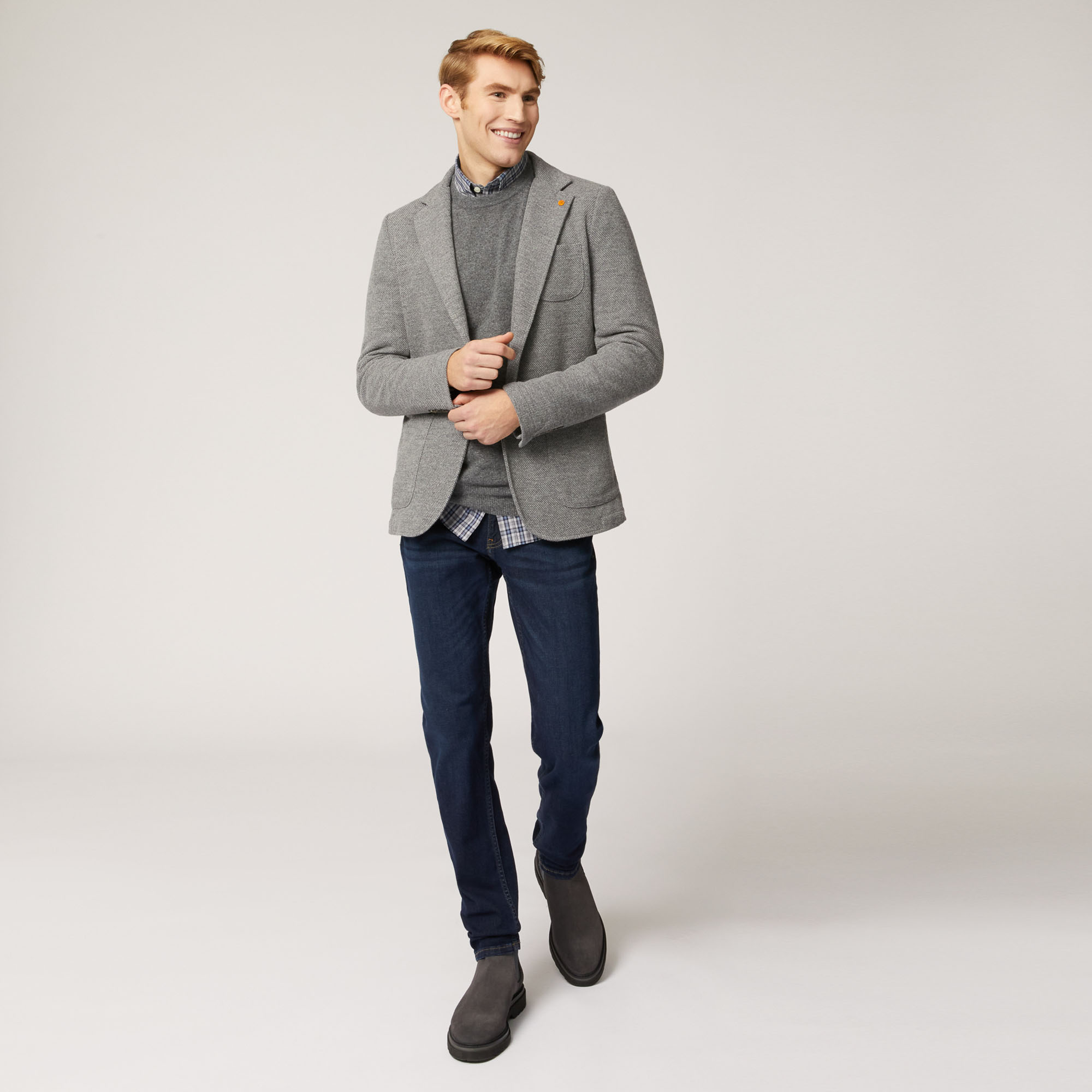 Giacca Uomo Harmont & Blaine Jeans , Grigio Acciaio, large image number 3
