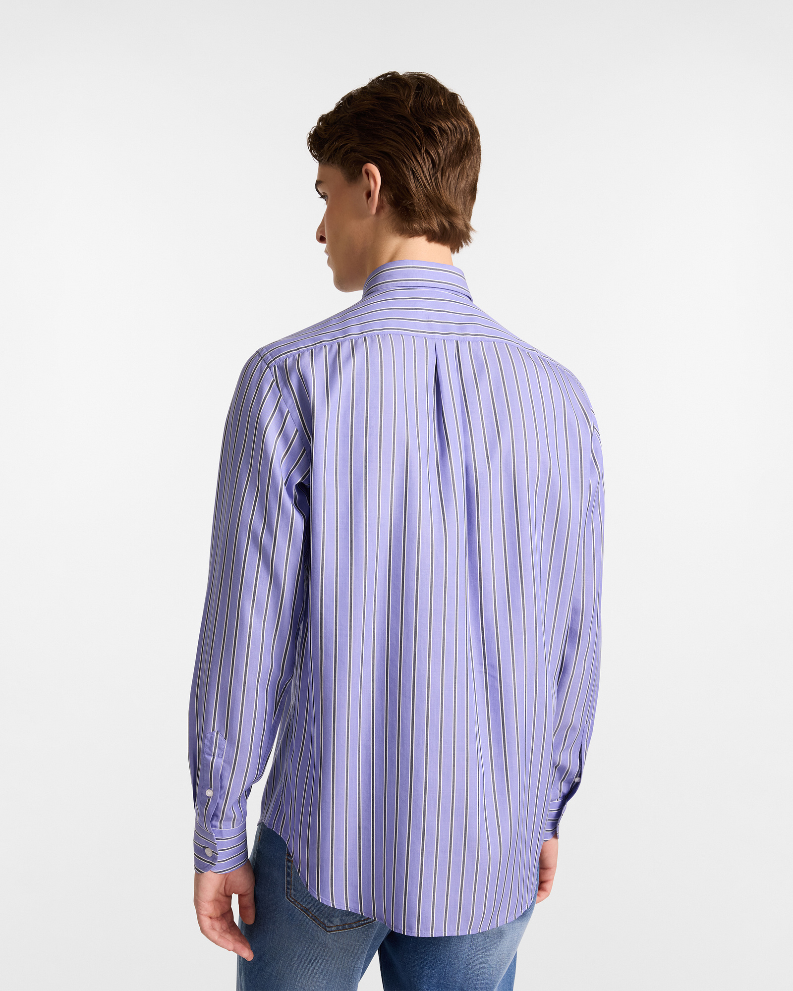 Chemise À Rayures En Lyocell, Bleu Clair, large image number 1