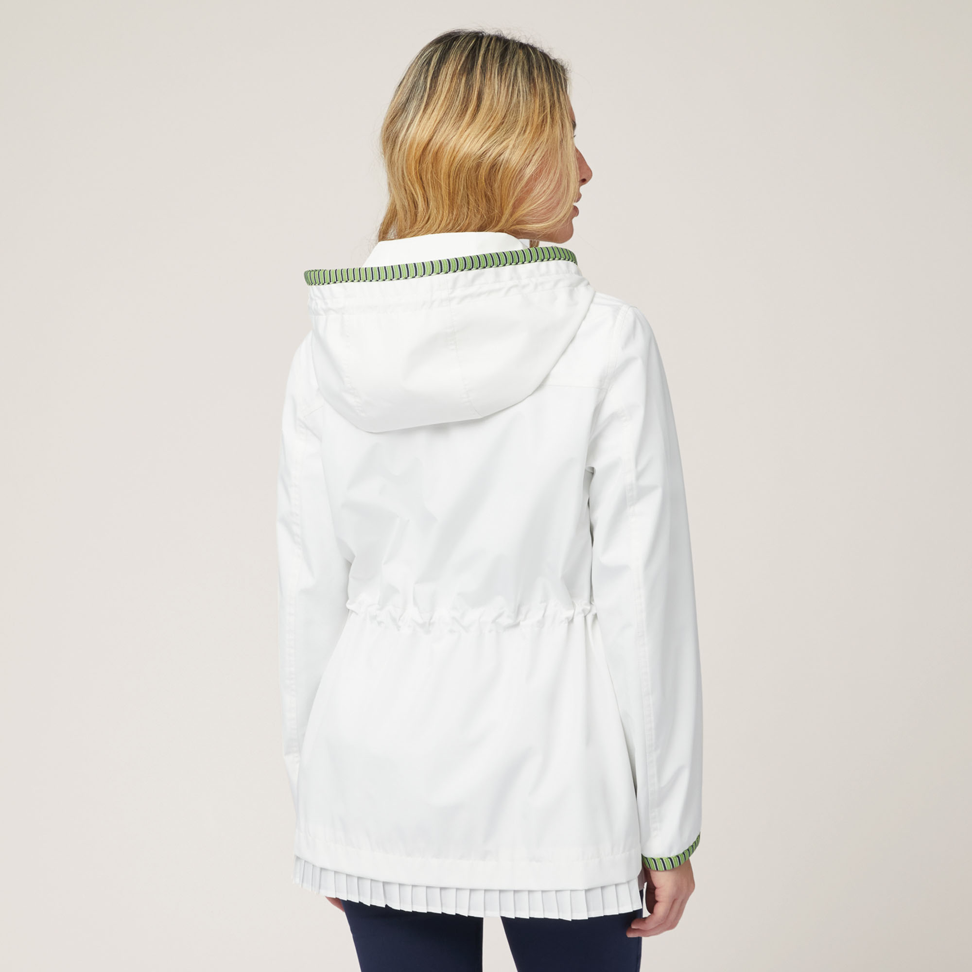 Technical Fabric Pea Coat, White, large image number 1