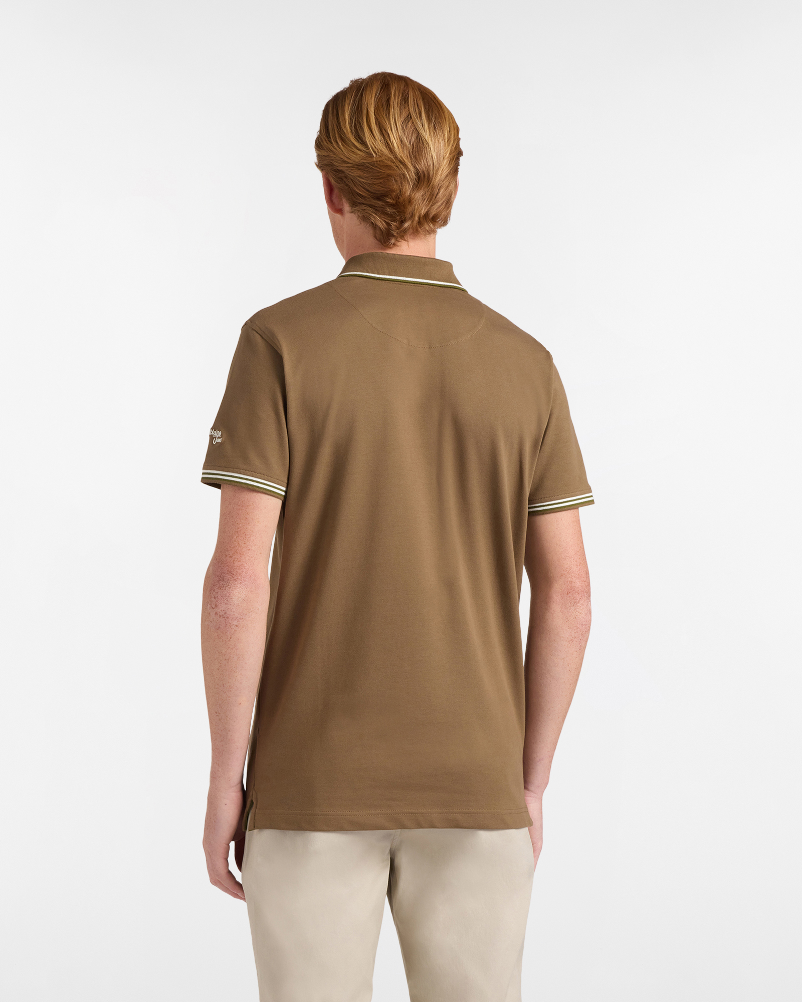 Polo uomo narrow fit con doppio logo