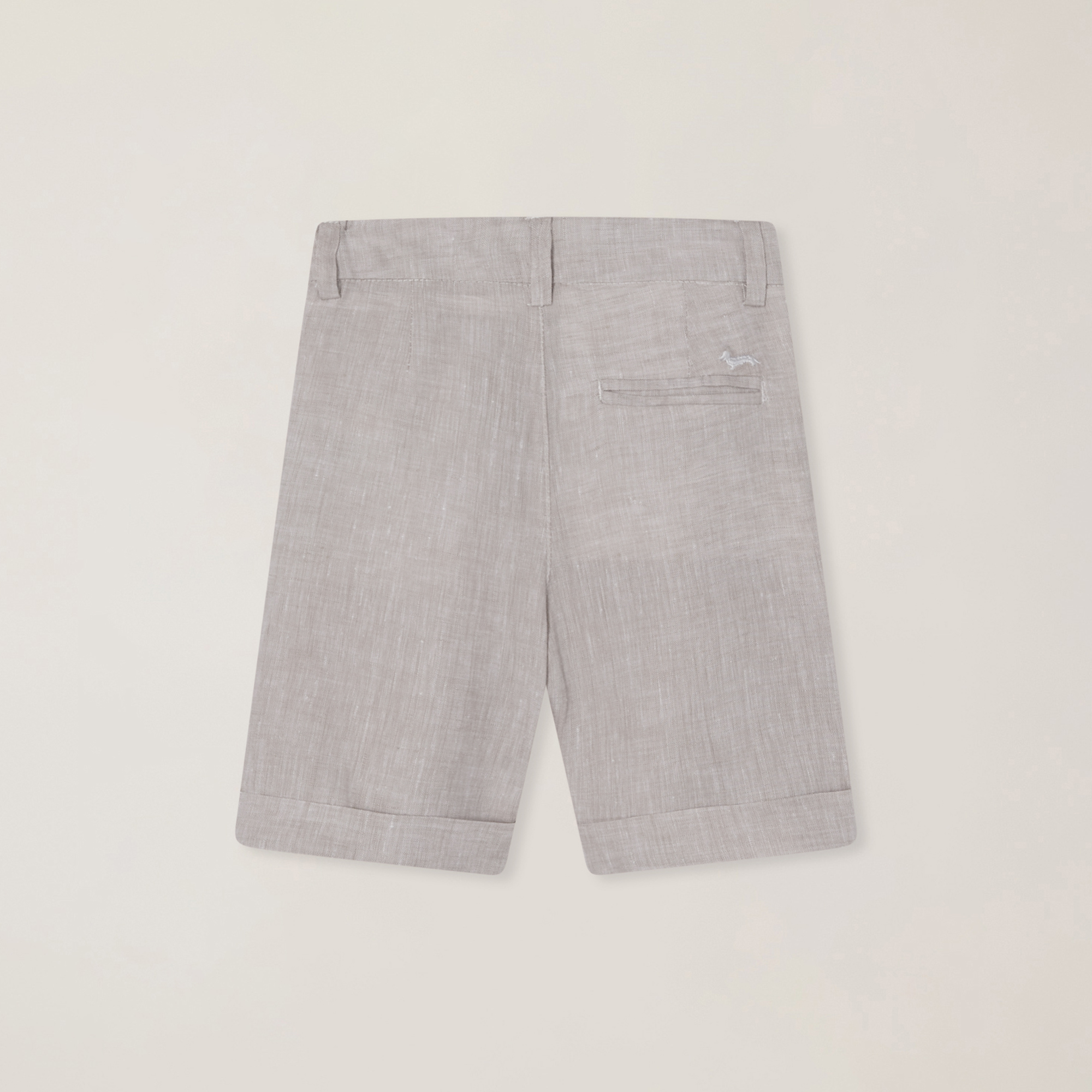 Linen bermuda shorts