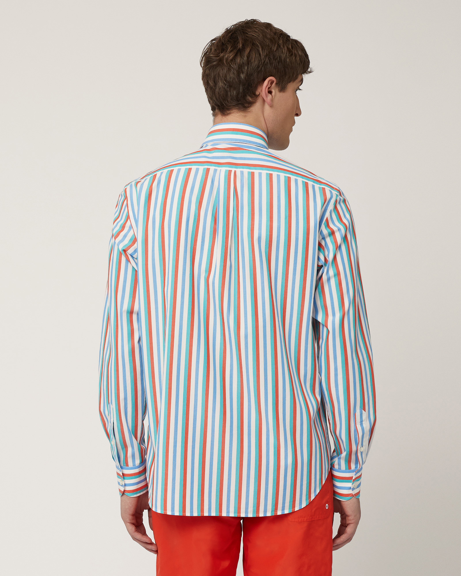 Camicia A Righe Multicolor