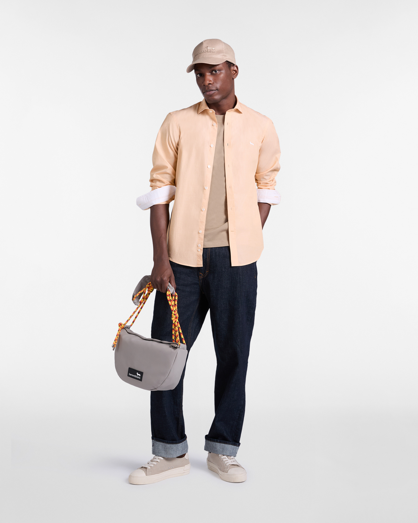 Men's solid color shirt, Yellow, large image number 3