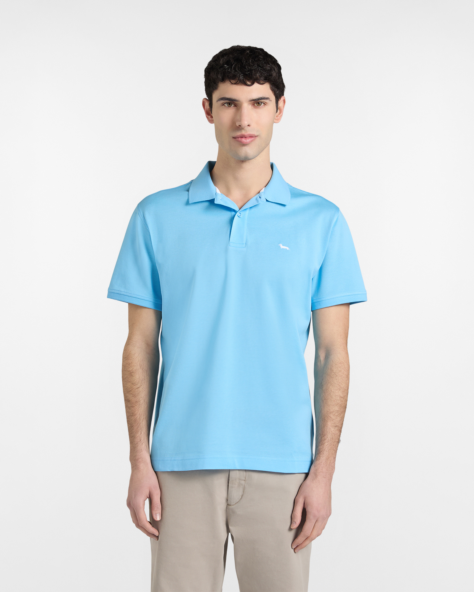 Harmont&Blaine - Polo Uomo Basic in Piqué, Uomo, Blu, Taglia: 6XL