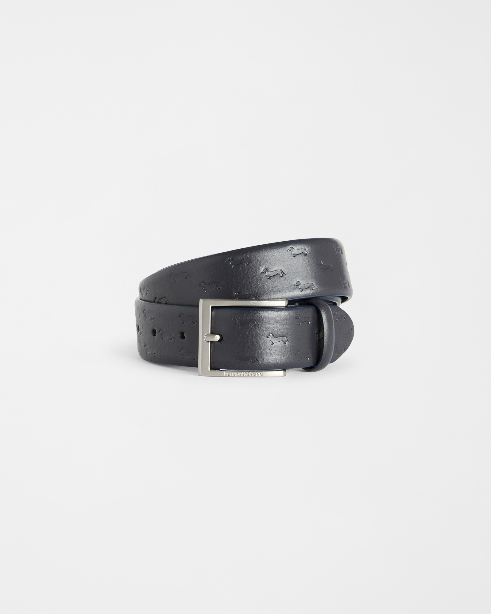Men's belt with all-over dachshunds