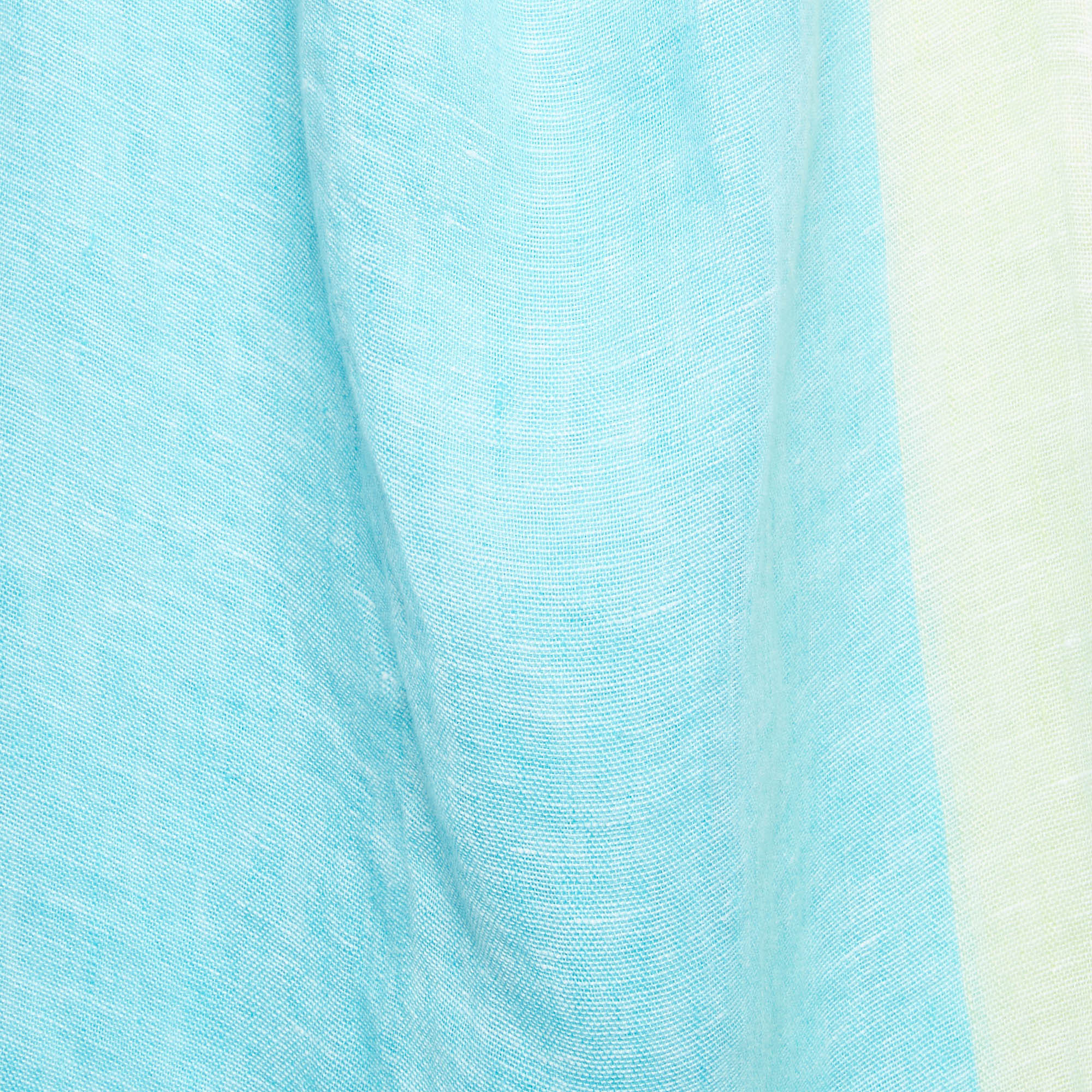 Pañuelo de lino con orillos, Azul, large image number 1