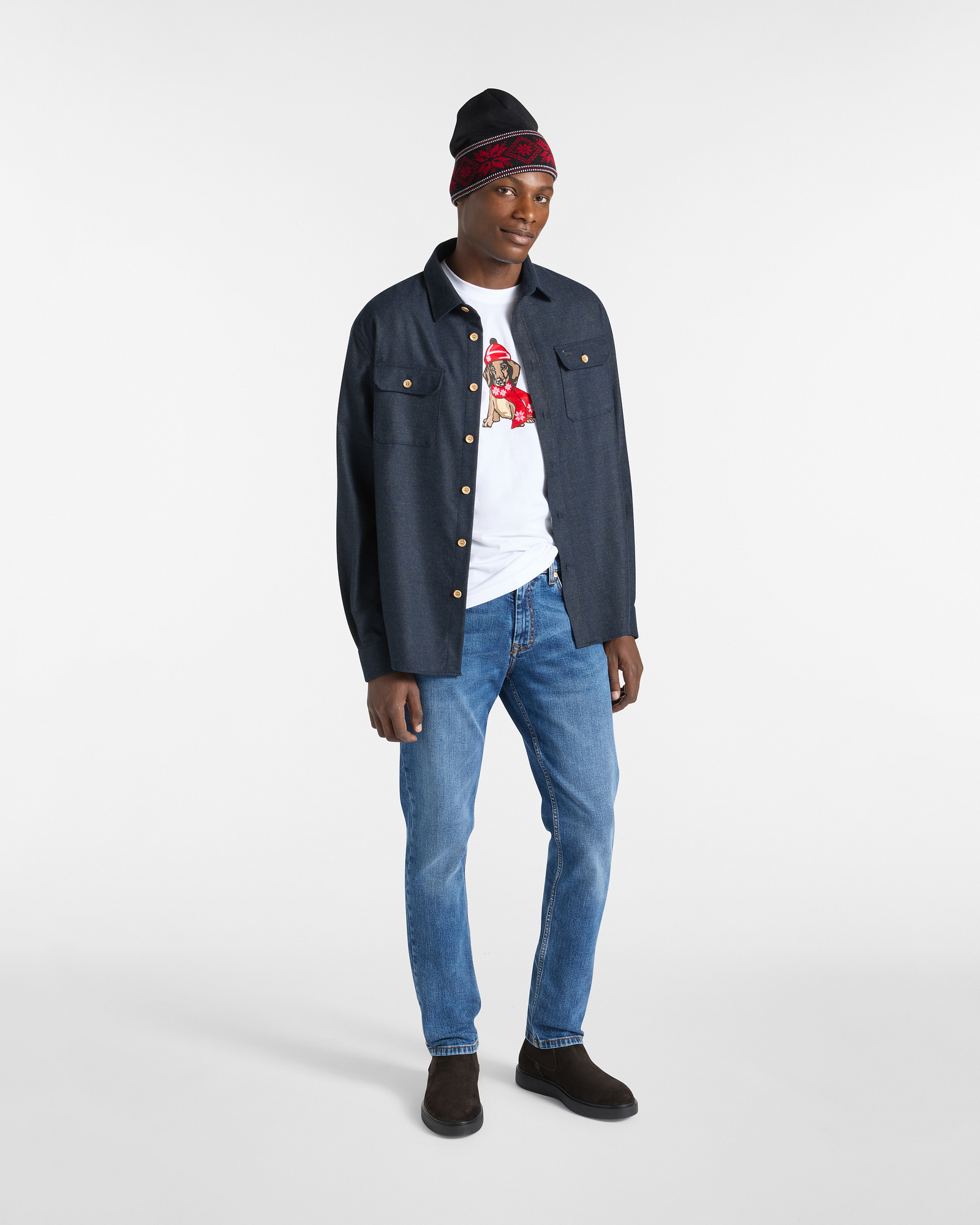 T-shirt with Dachshund Capsule Xmas Selection, White, large image number 3