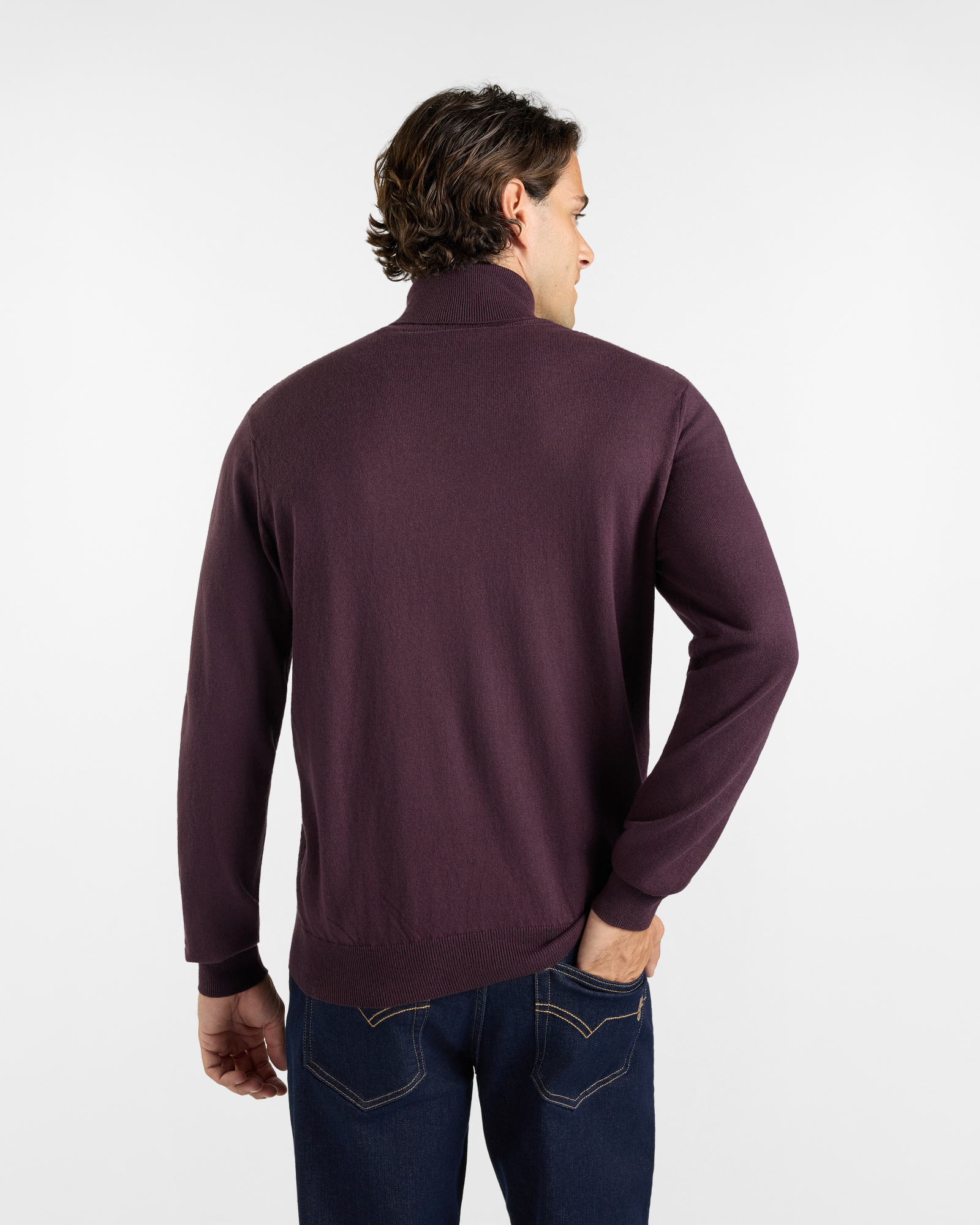 Dolcevita HBJ Uomo in misto lana e cashmere, PRUGNA, large
